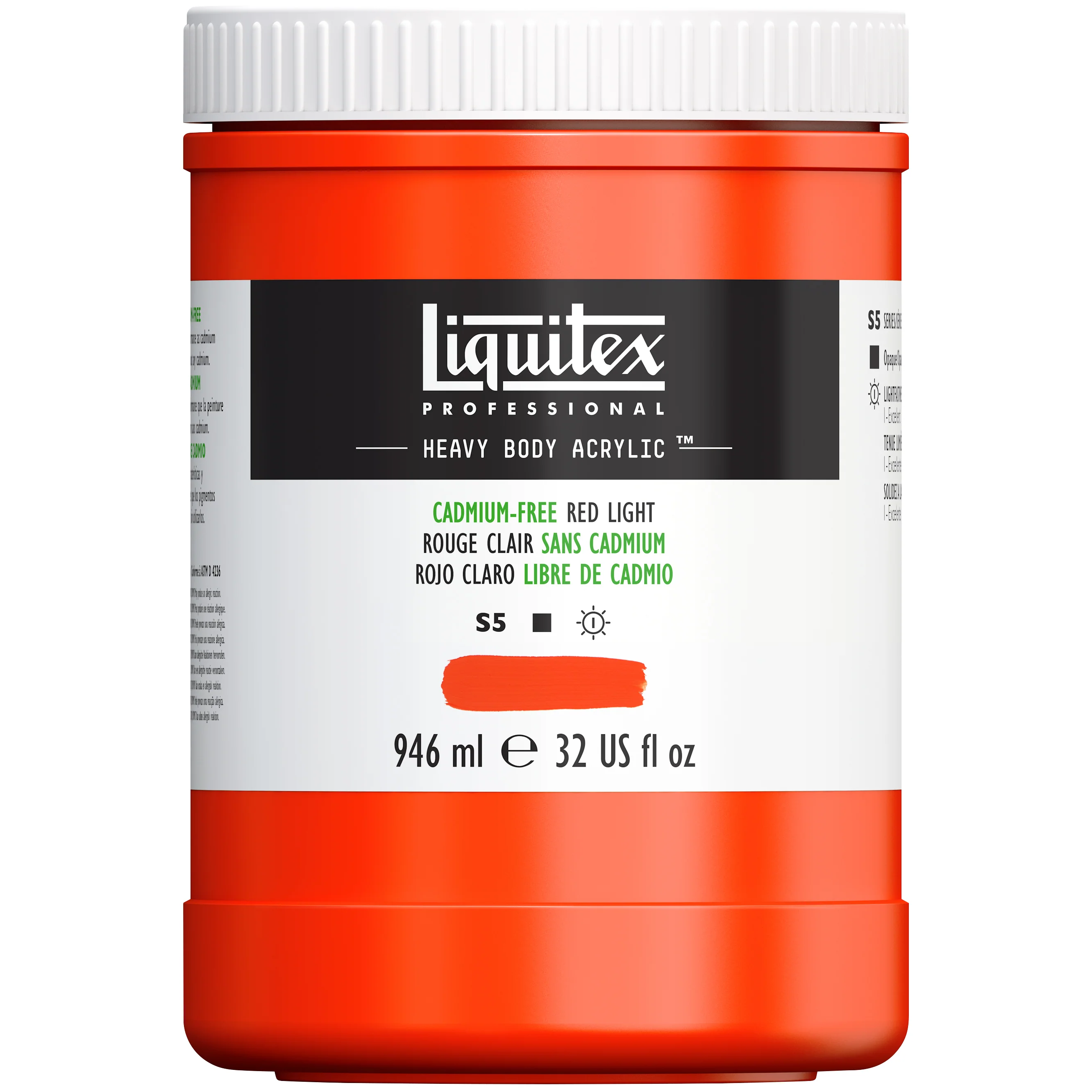 Professional Heavy Body Acrylic - Cadmium-Free Red Light - Image 6