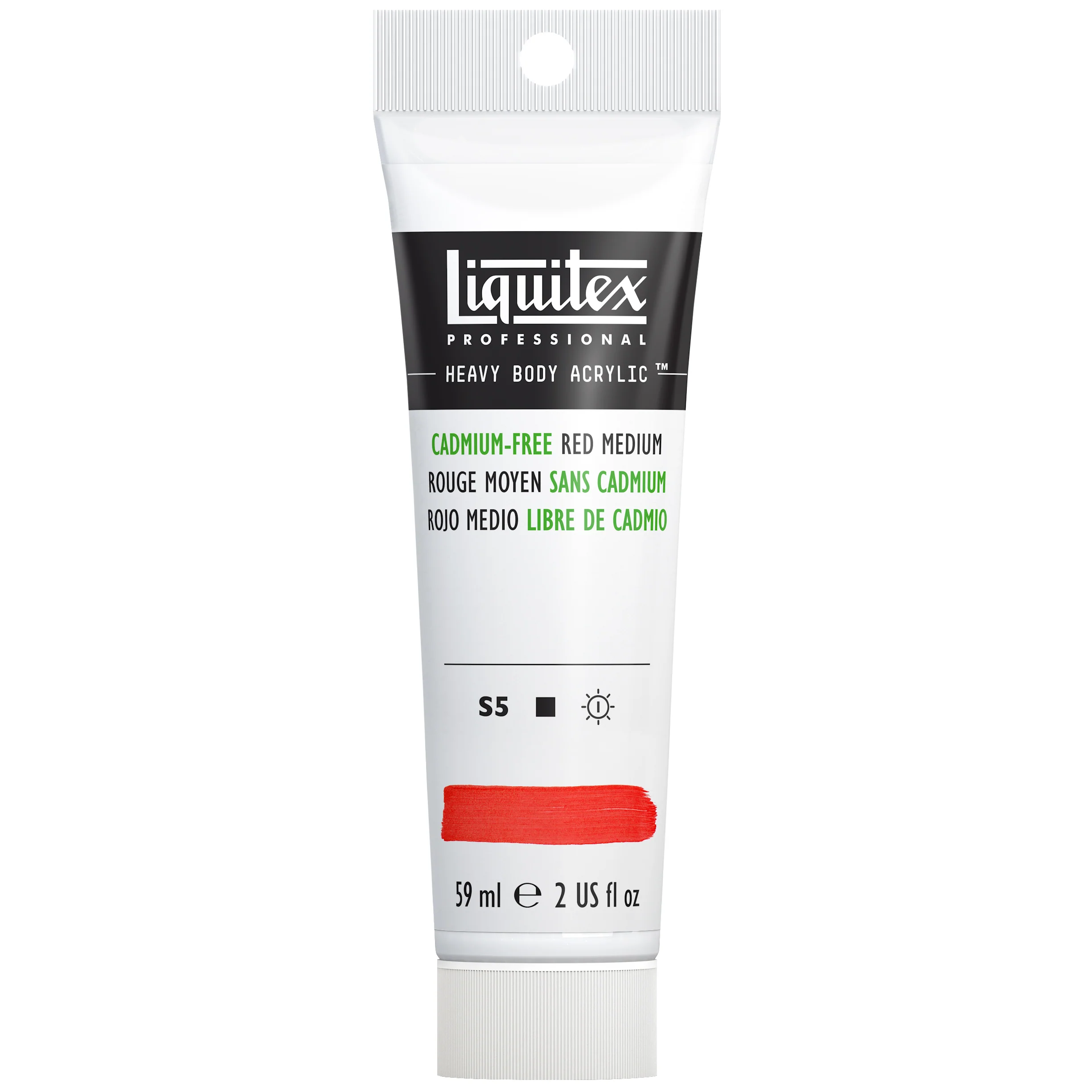 Professional Heavy Body Acrylic - Cadmium-Free Red Medium - Image 2