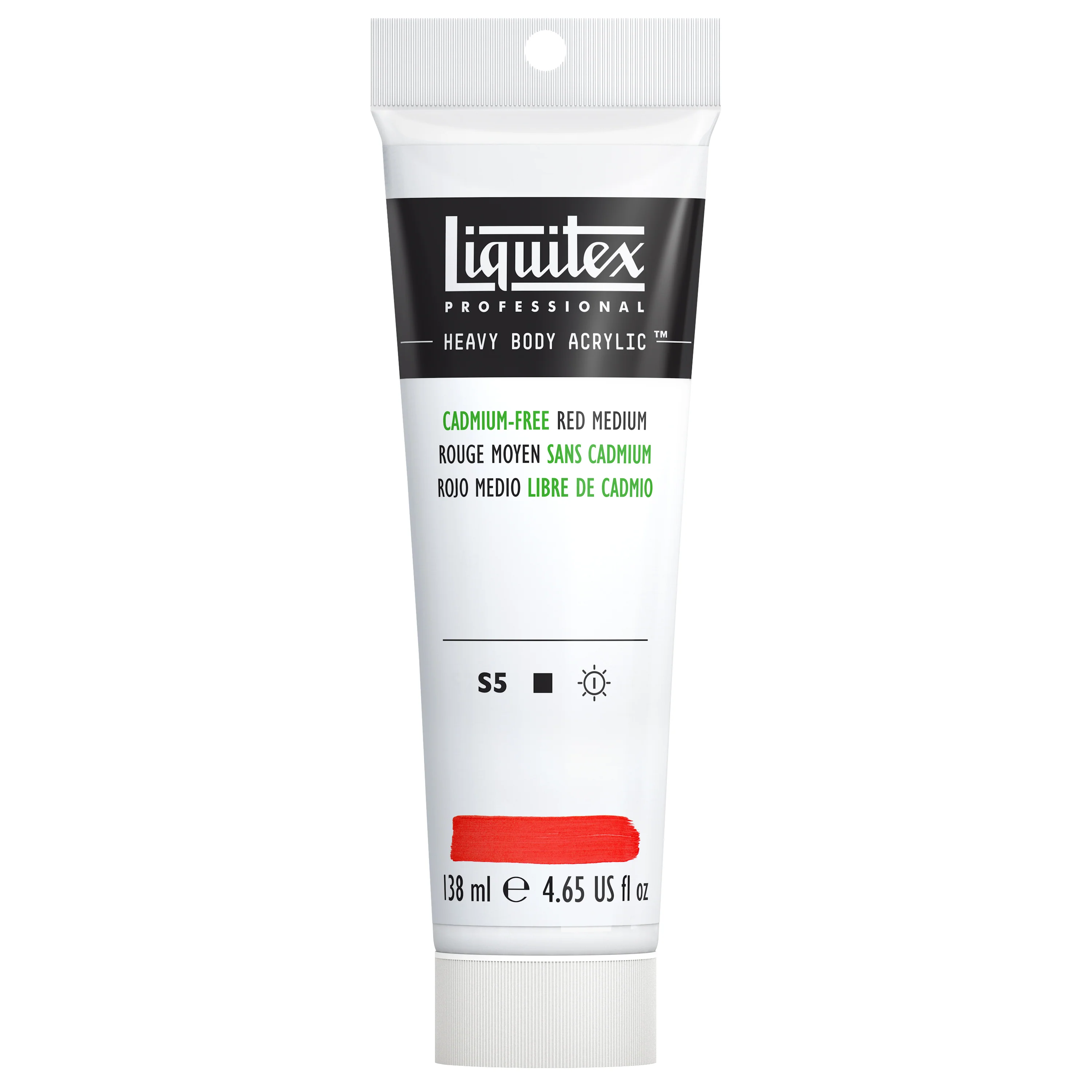 Professional Heavy Body Acrylic - Cadmium-Free Red Medium - Image 3