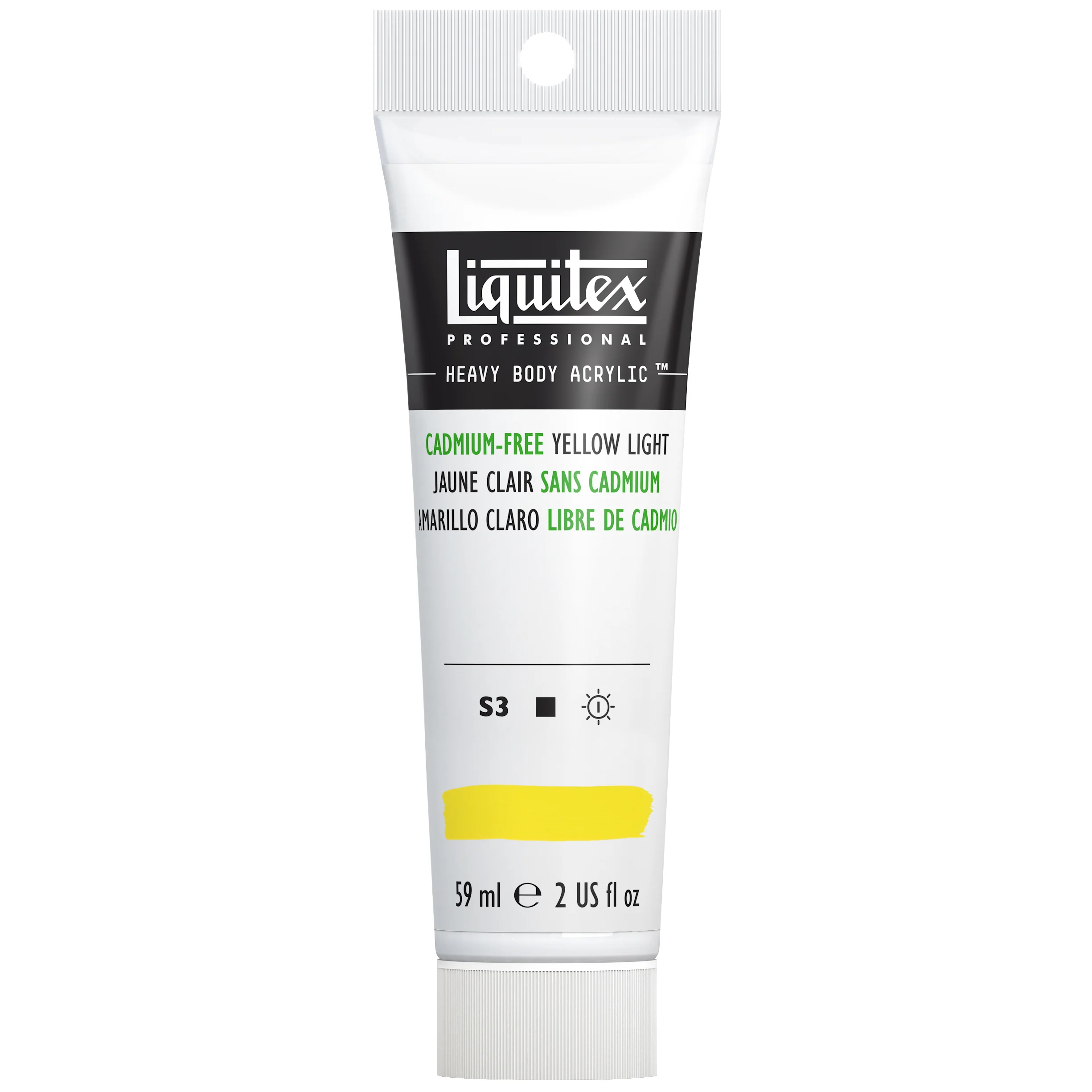 Professional Heavy Body Acrylic - Cadmium-Free Yellow Light - Image 2