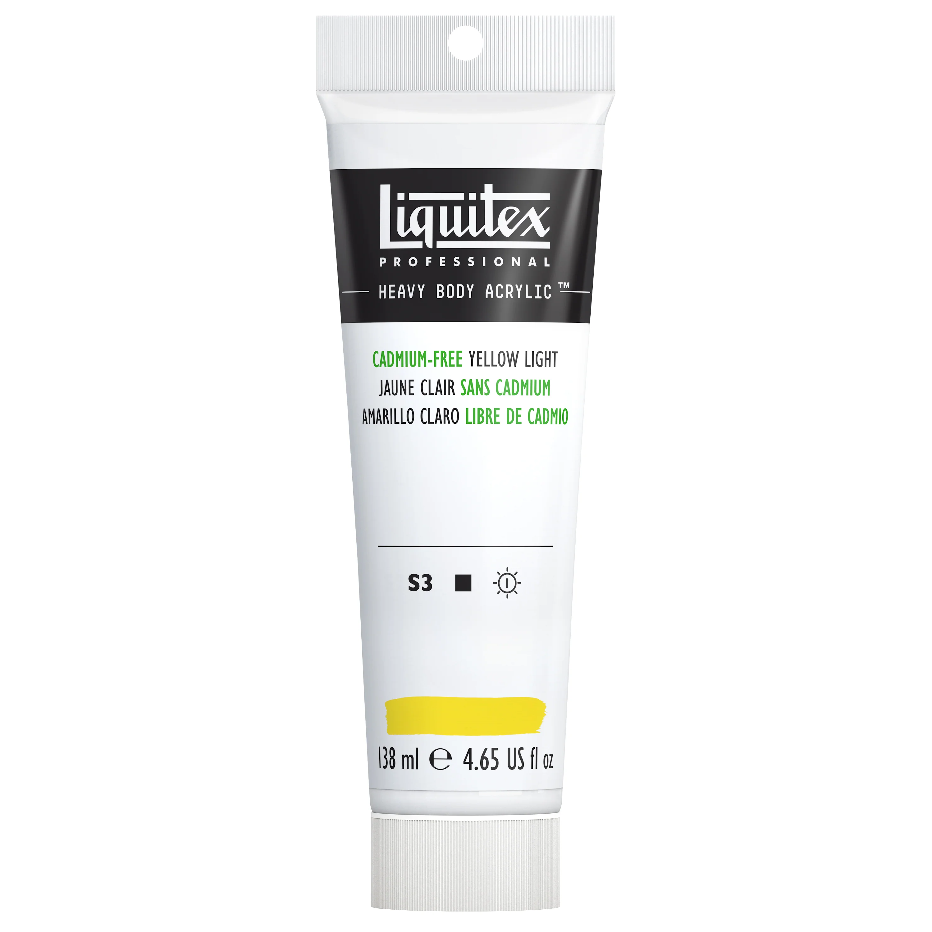 Professional Heavy Body Acrylic - Cadmium-Free Yellow Light - Image 3