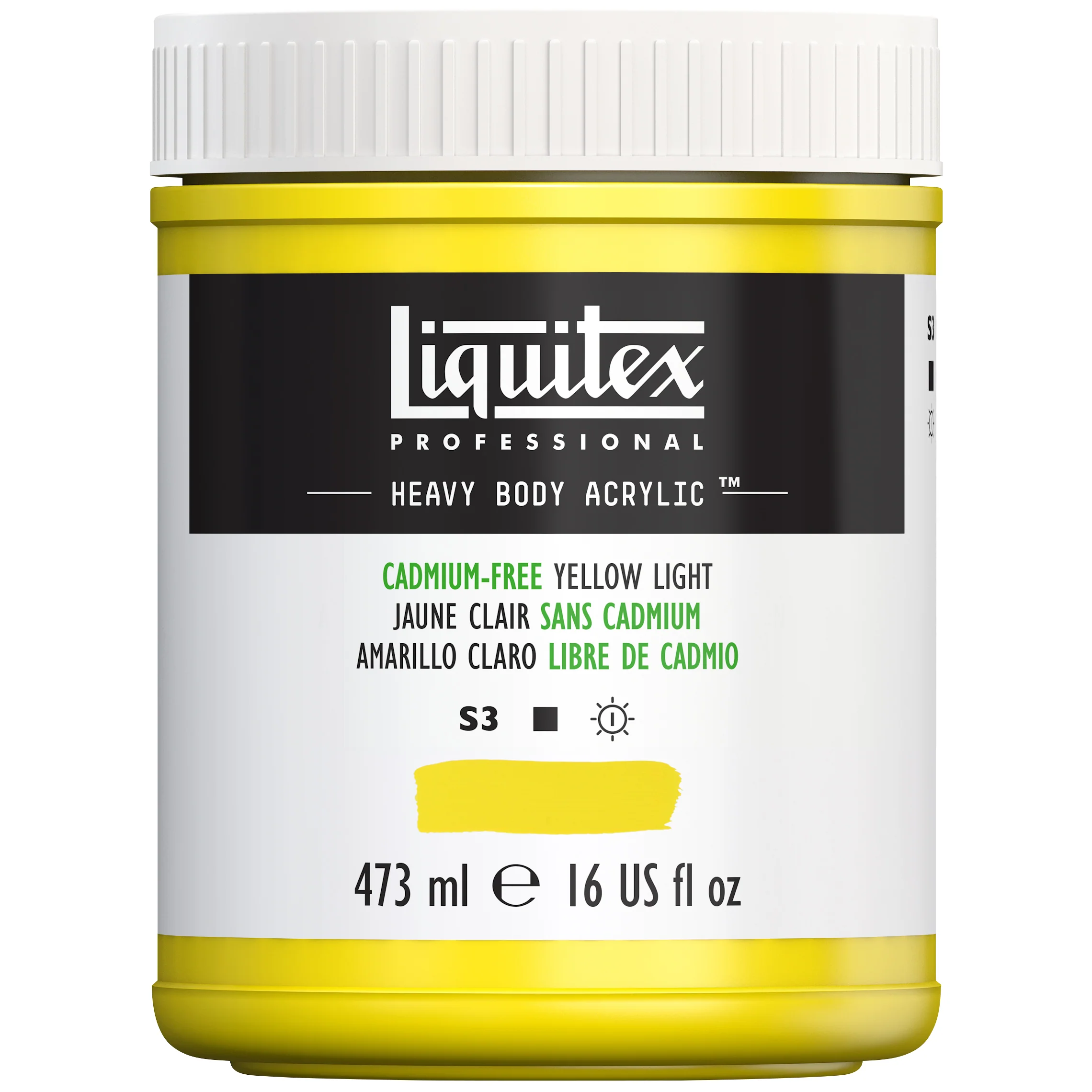 Professional Heavy Body Acrylic - Cadmium-Free Yellow Light - Image 4