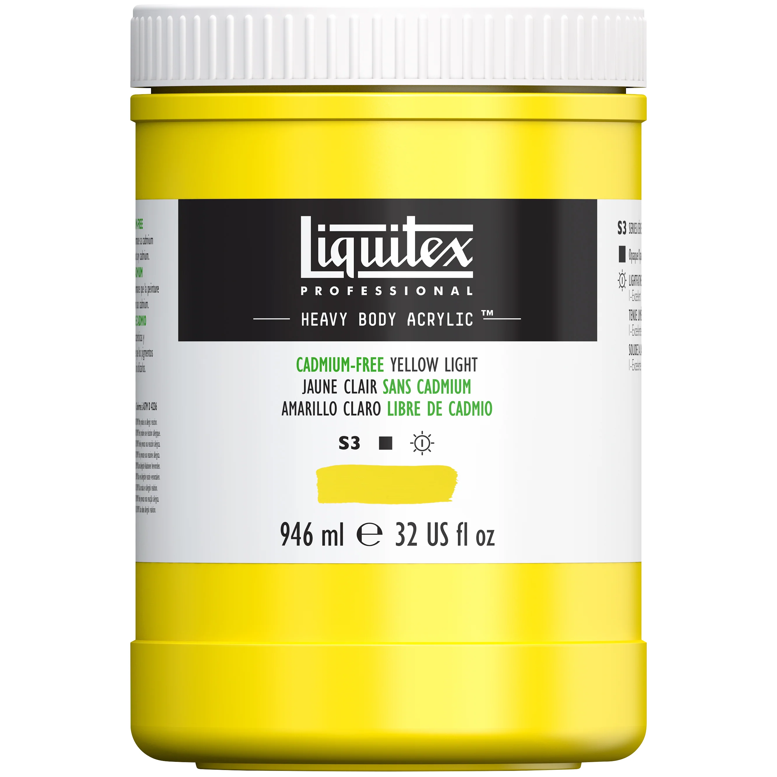 Professional Heavy Body Acrylic - Cadmium-Free Yellow Light - Image 5