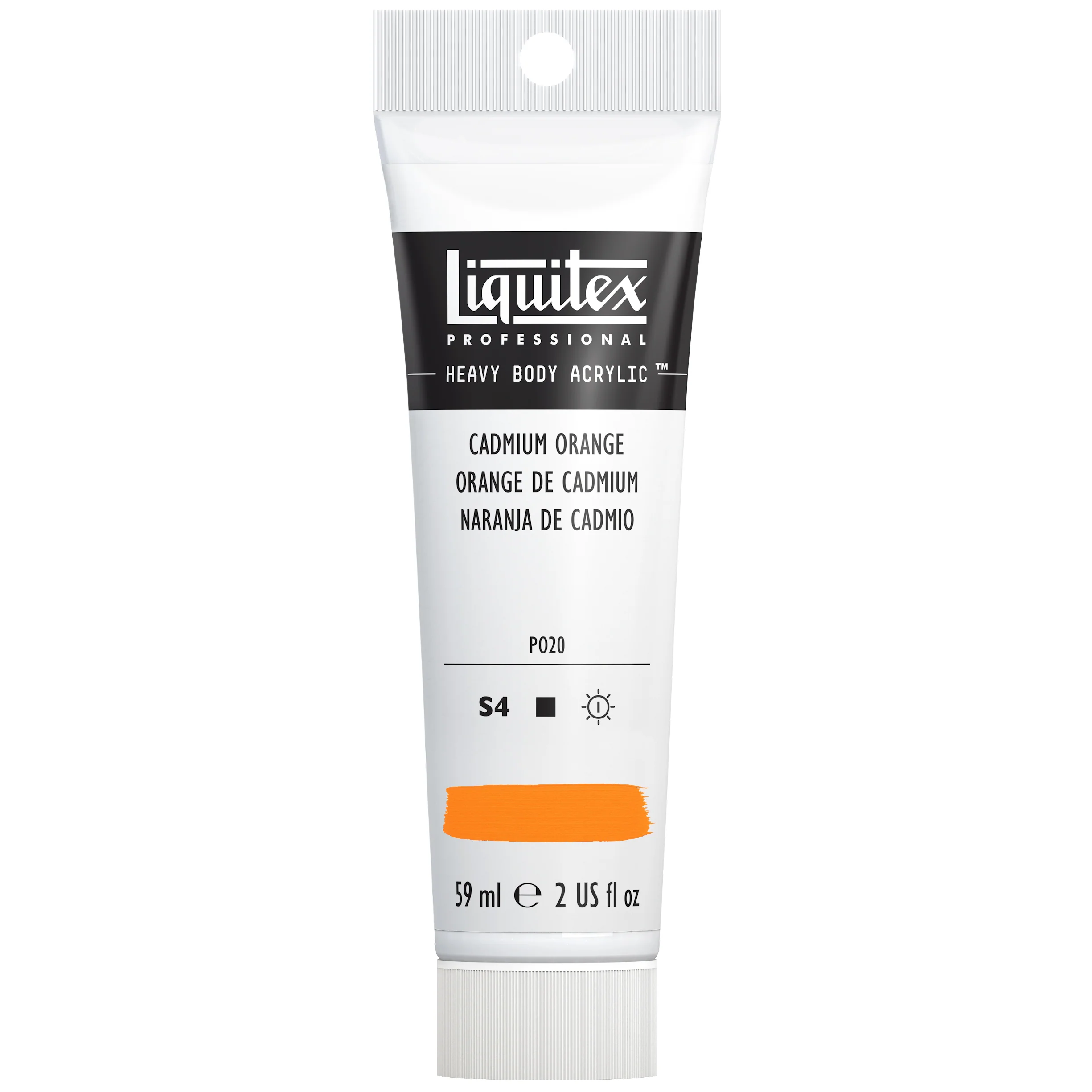 Professional Heavy Body Acrylic - Cadmium Orange - Image 2