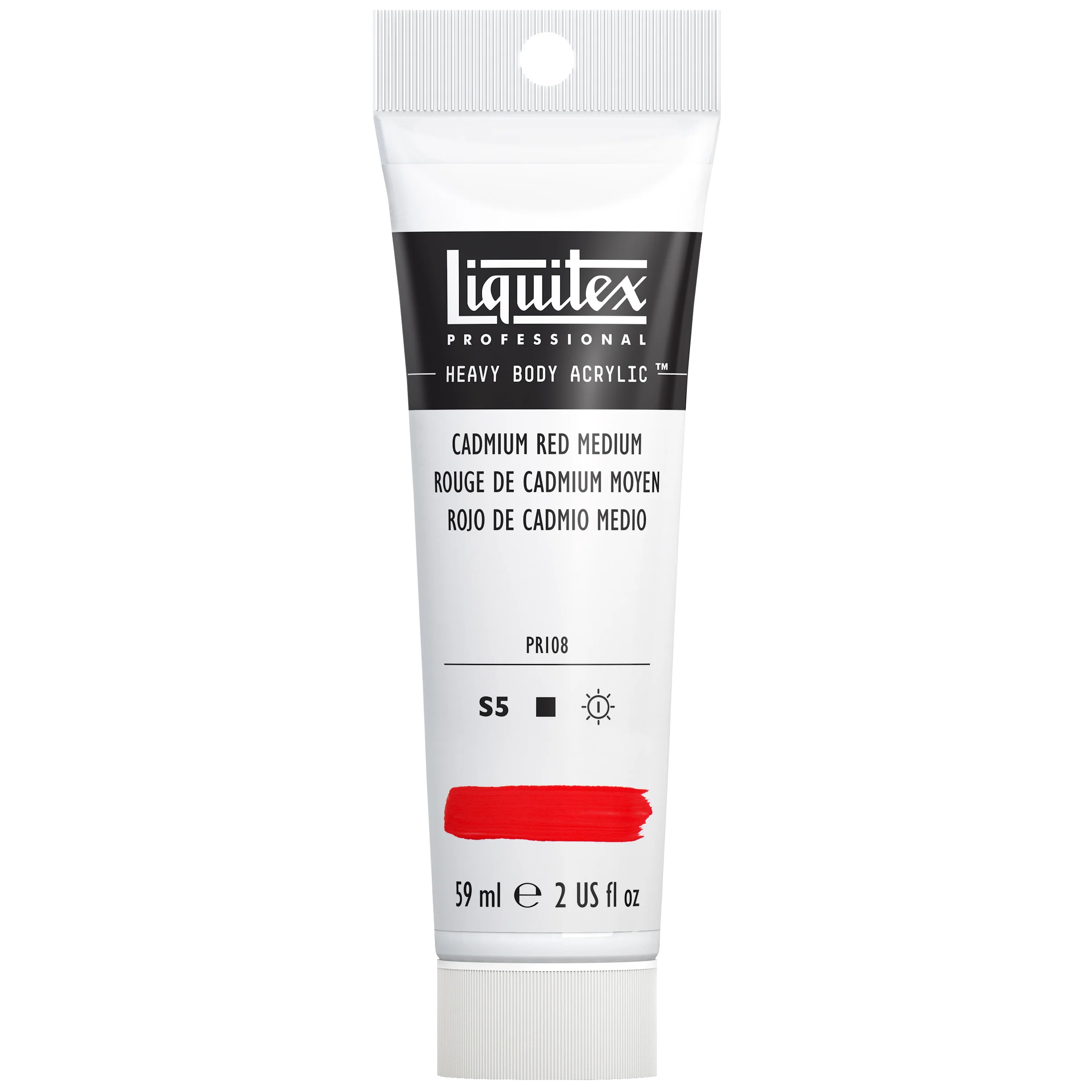 Professional Heavy Body Acrylic - Cadmium Red Medium - Image 2
