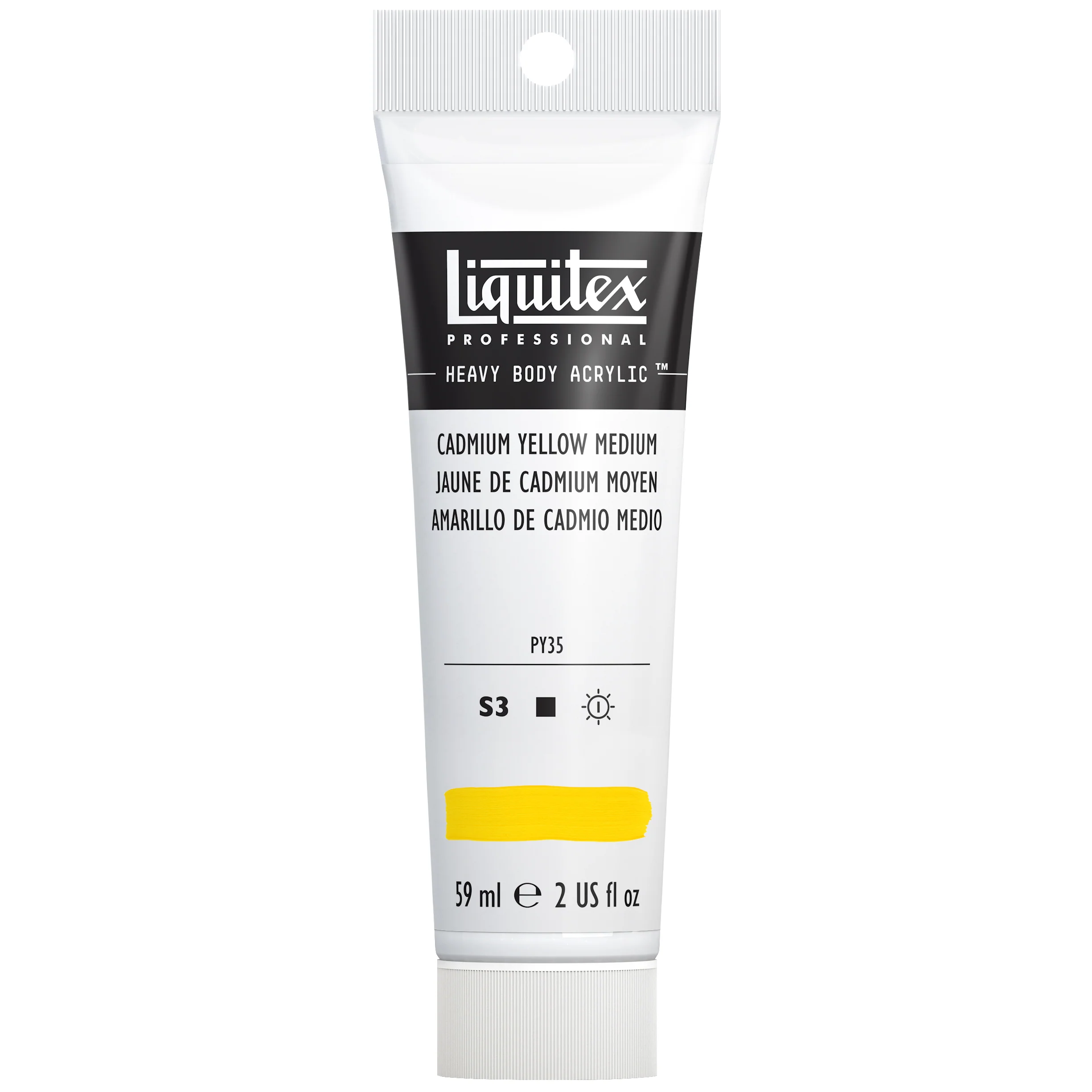 Professional Heavy Body Acrylic - Cadmium Yellow Medium - Image 2