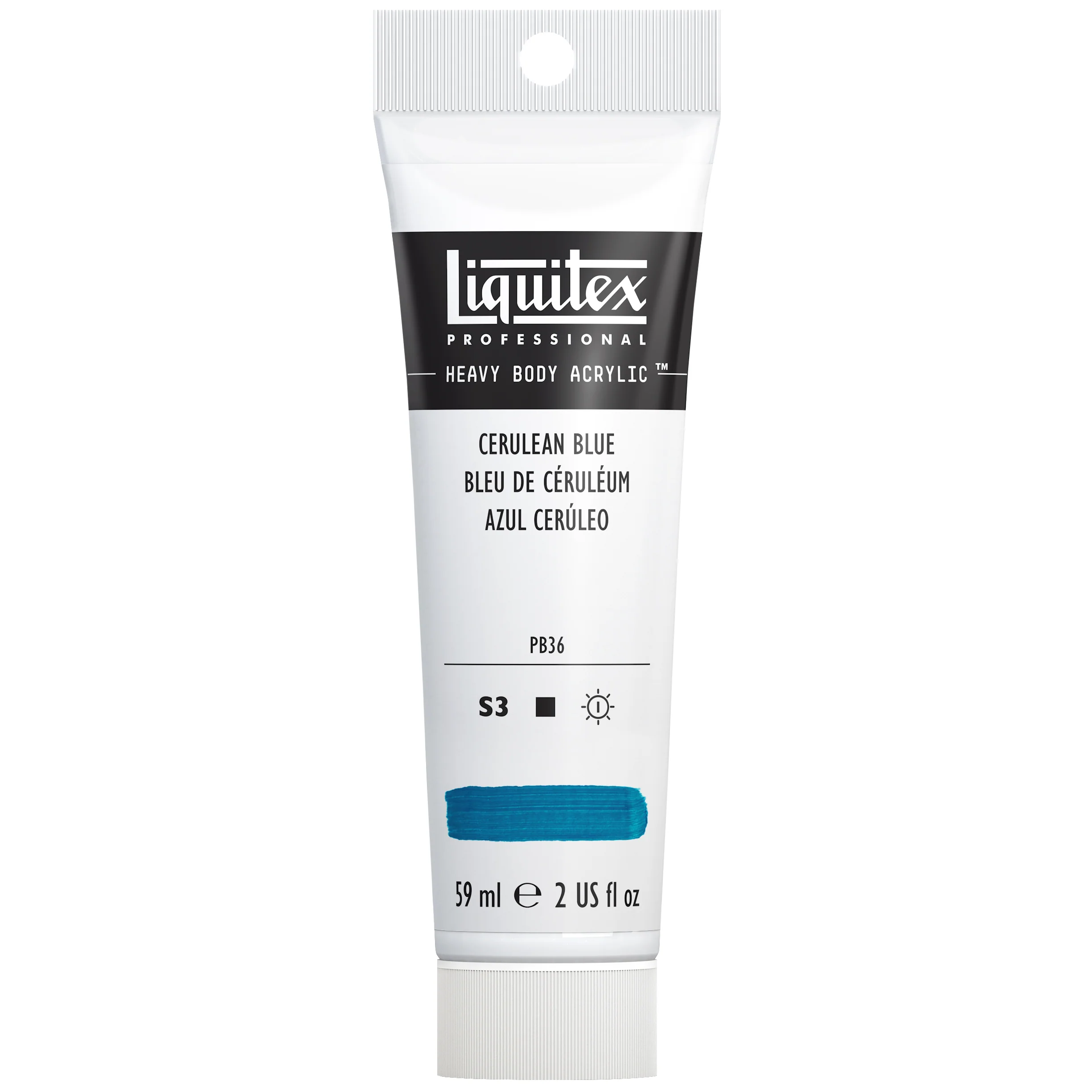 Professional Heavy Body Acrylic - Cerulean Blue - Image 2