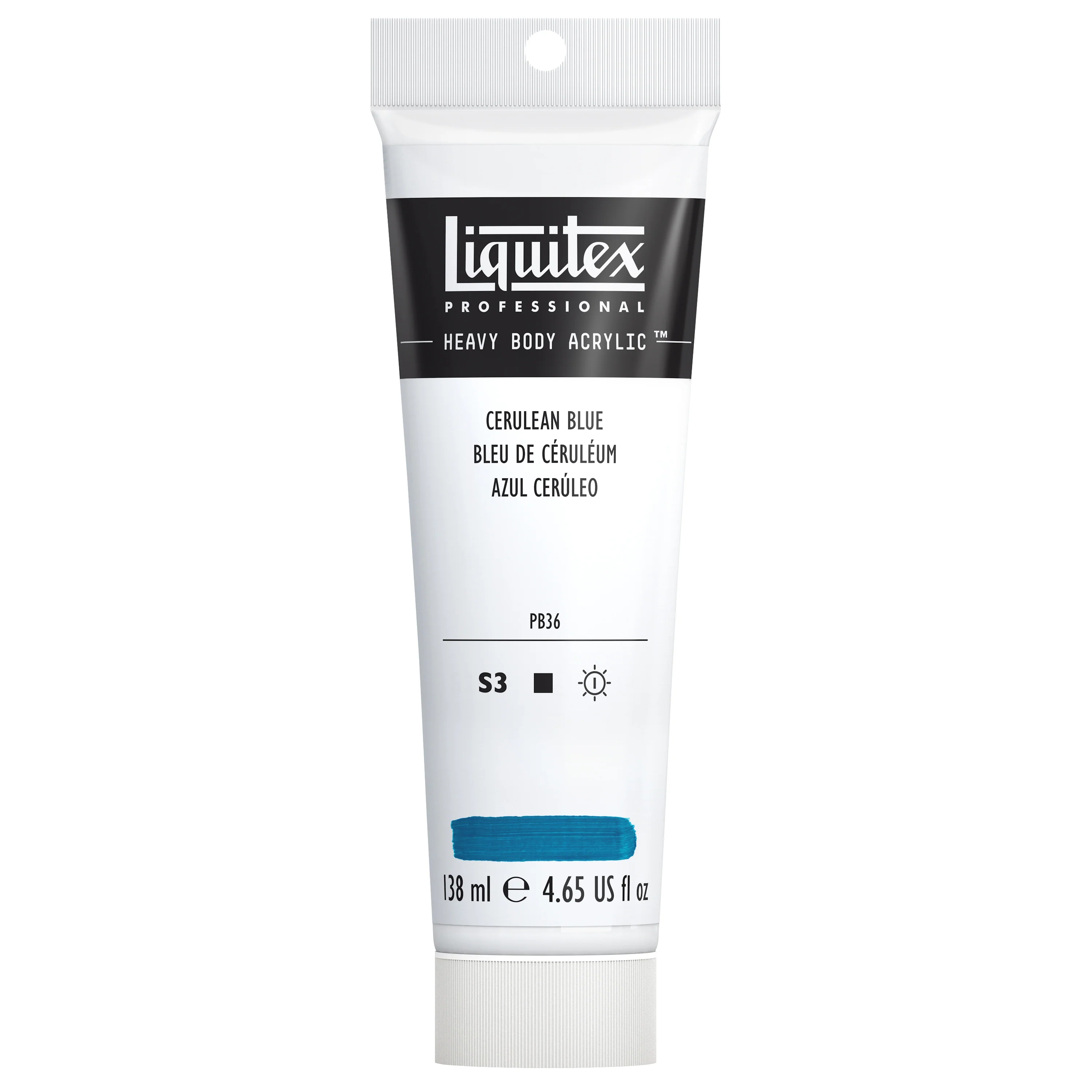 Professional Heavy Body Acrylic - Cerulean Blue - Image 3