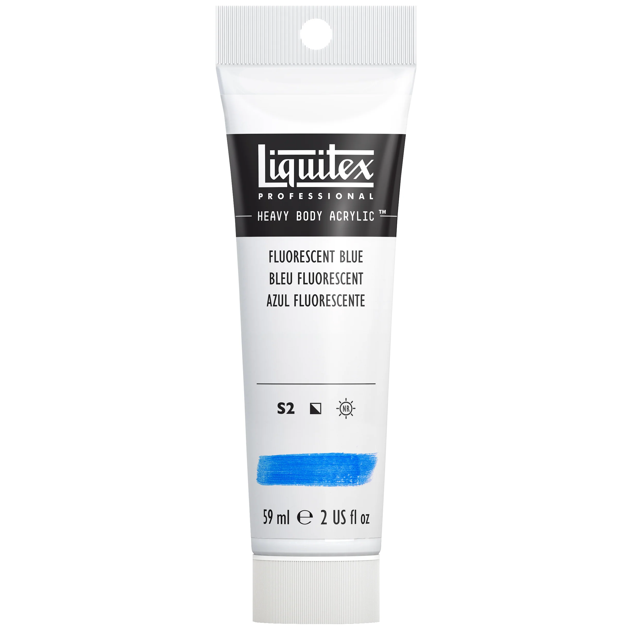 Professional Heavy Body Acrylic - Fluorescent Blue - Image 2
