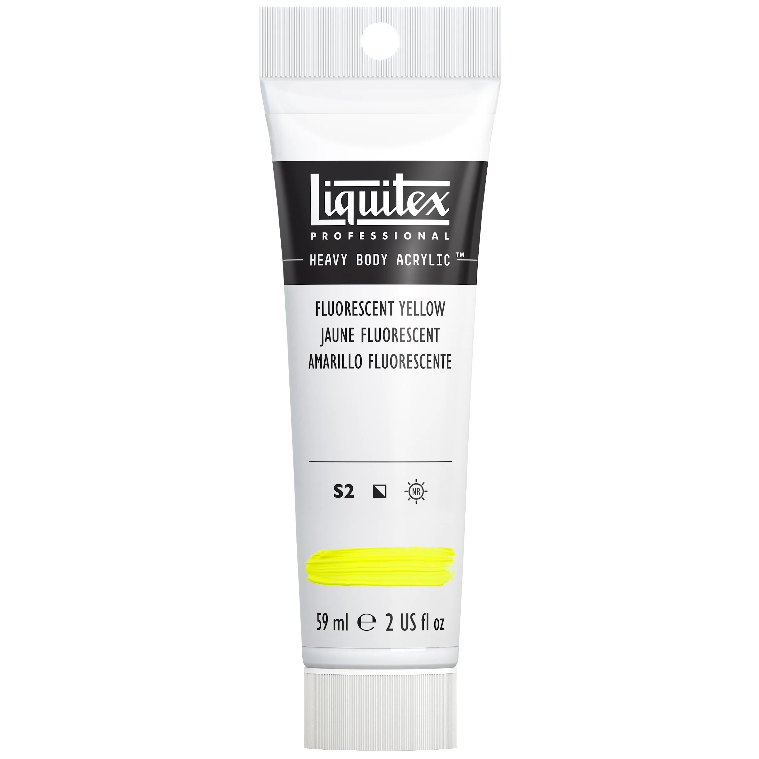 Professional Heavy Body Acrylic - Fluorescent Yellow - Image 4