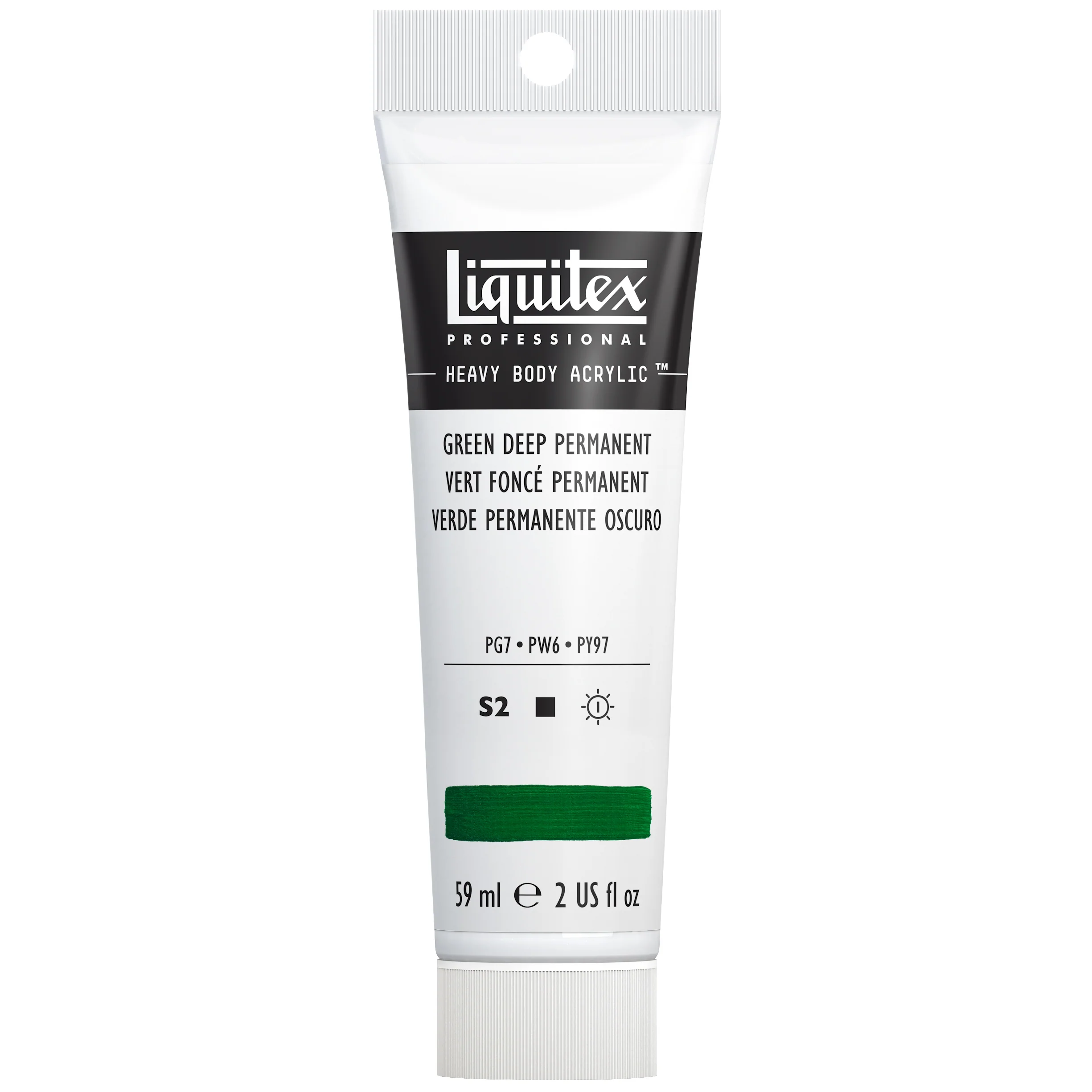 Professional Heavy Body Acrylic - Green Deep Permanent - Image 2