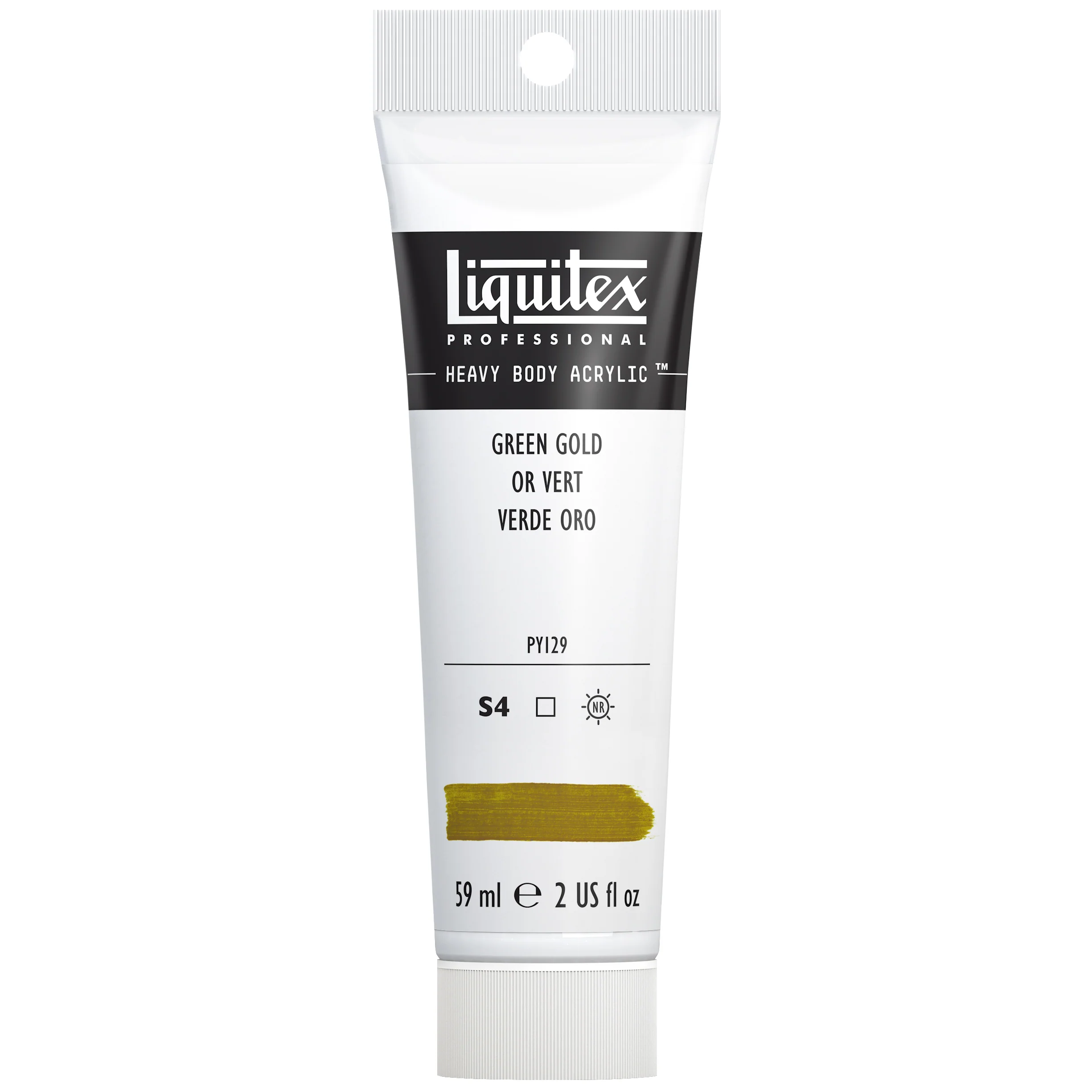 Professional Heavy Body Acrylic - Green Gold - Image 2