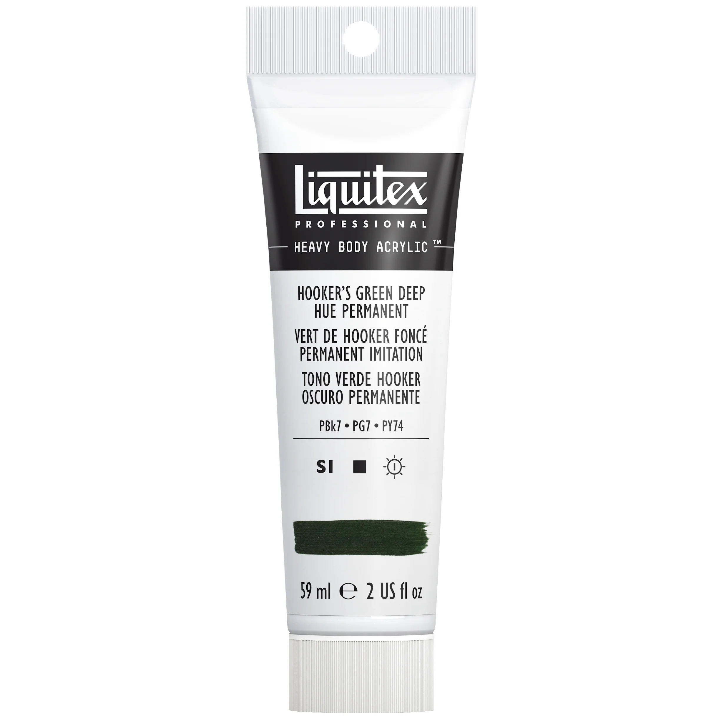 Professional Heavy Body Acrylic - Hooker’s Green Deep Hue Permanent - Image 2