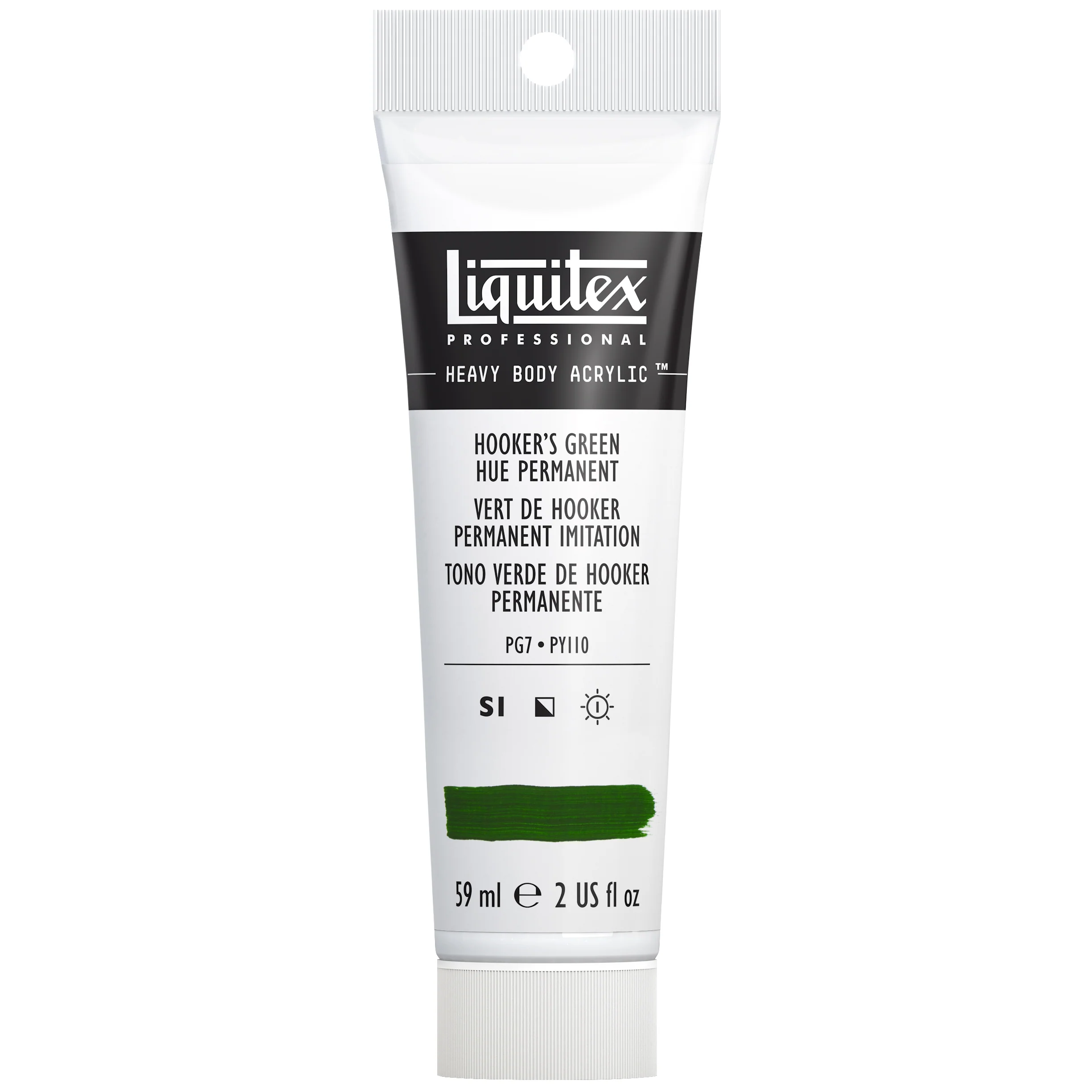 Professional Heavy Body Acrylic - Hooker’s Green Hue Permanent - Image 2