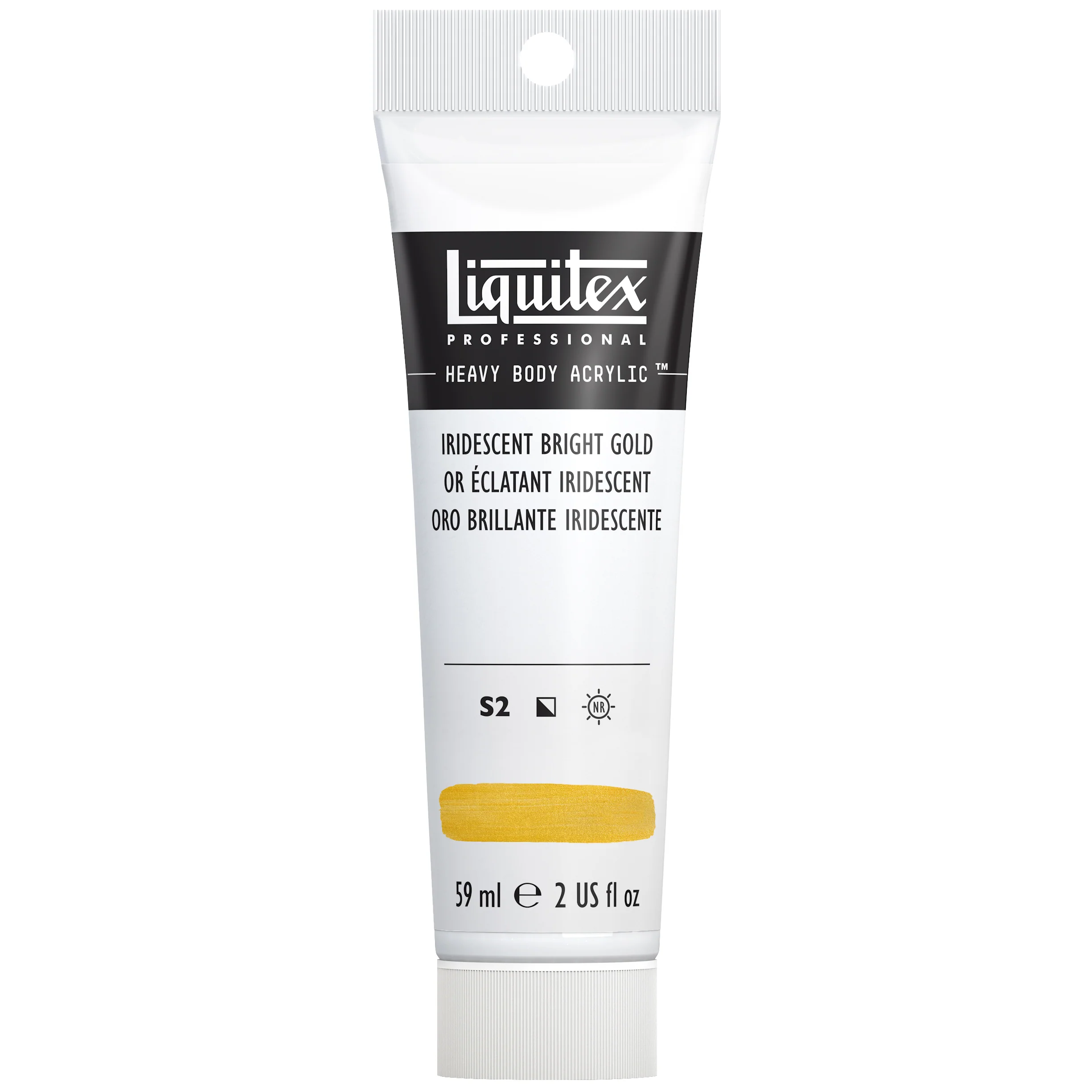 Professional Heavy Body Acrylic - Iridescent Bright Gold - Image 7