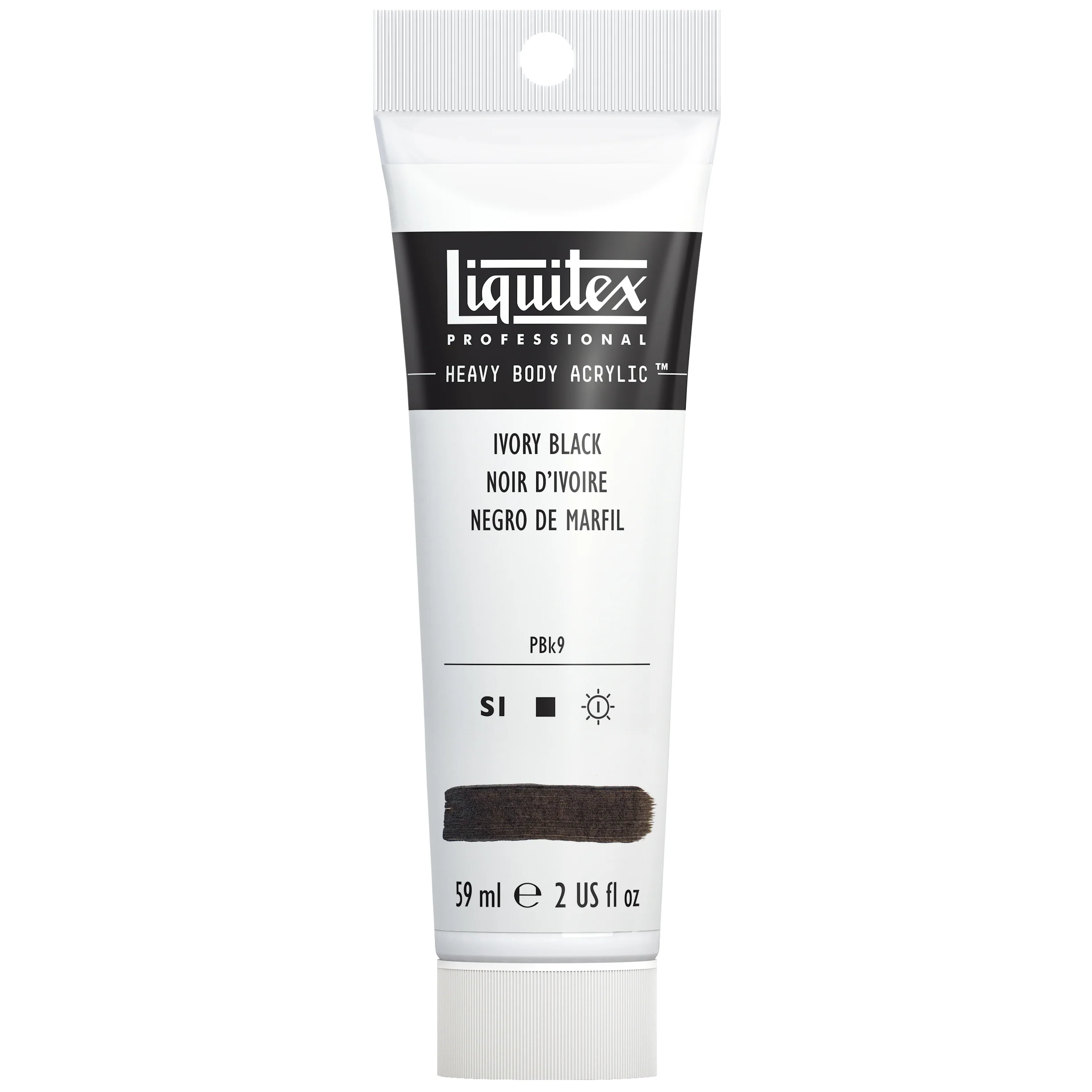 Professional Heavy Body Acrylic - Ivory Black - Image 2