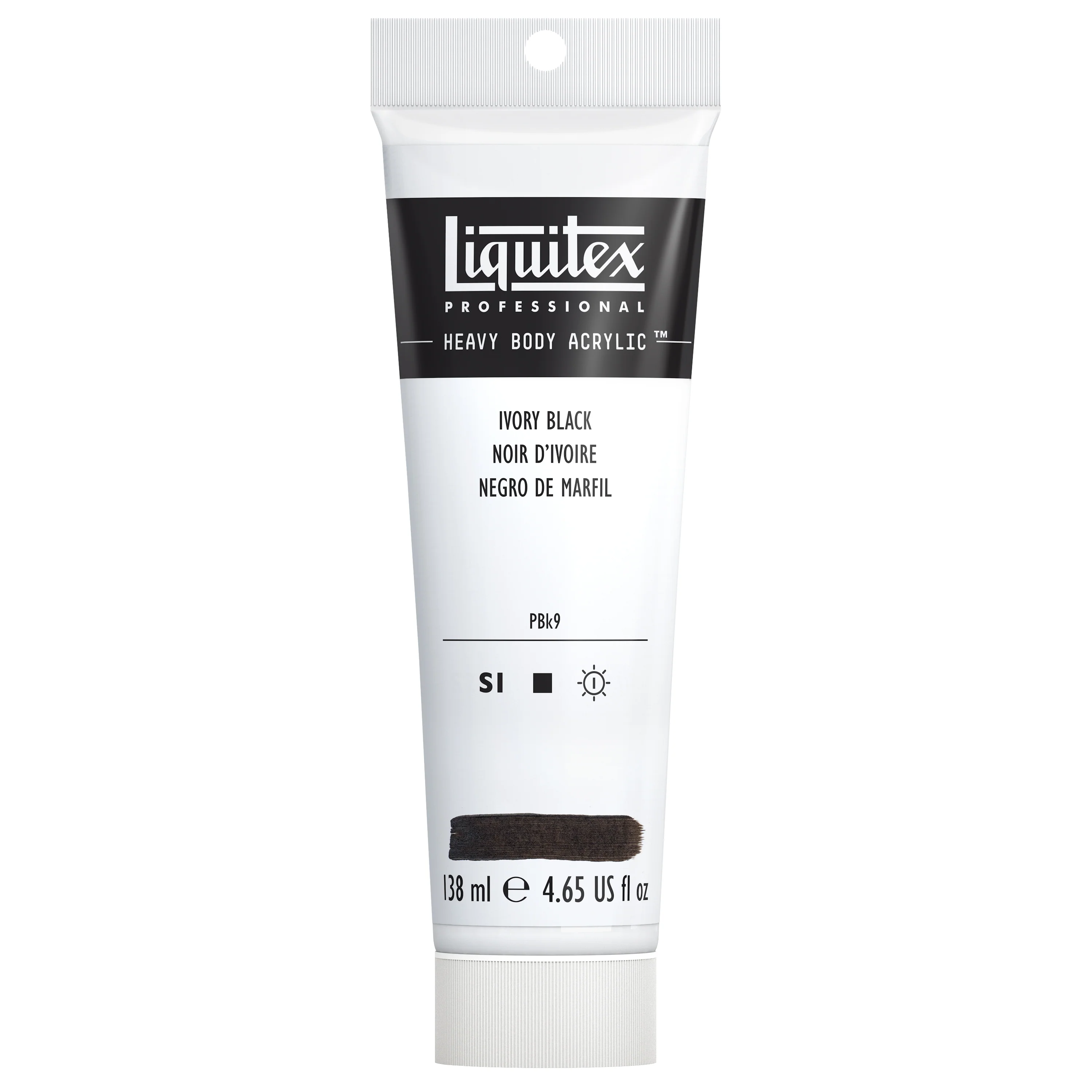 Professional Heavy Body Acrylic - Ivory Black - Image 3
