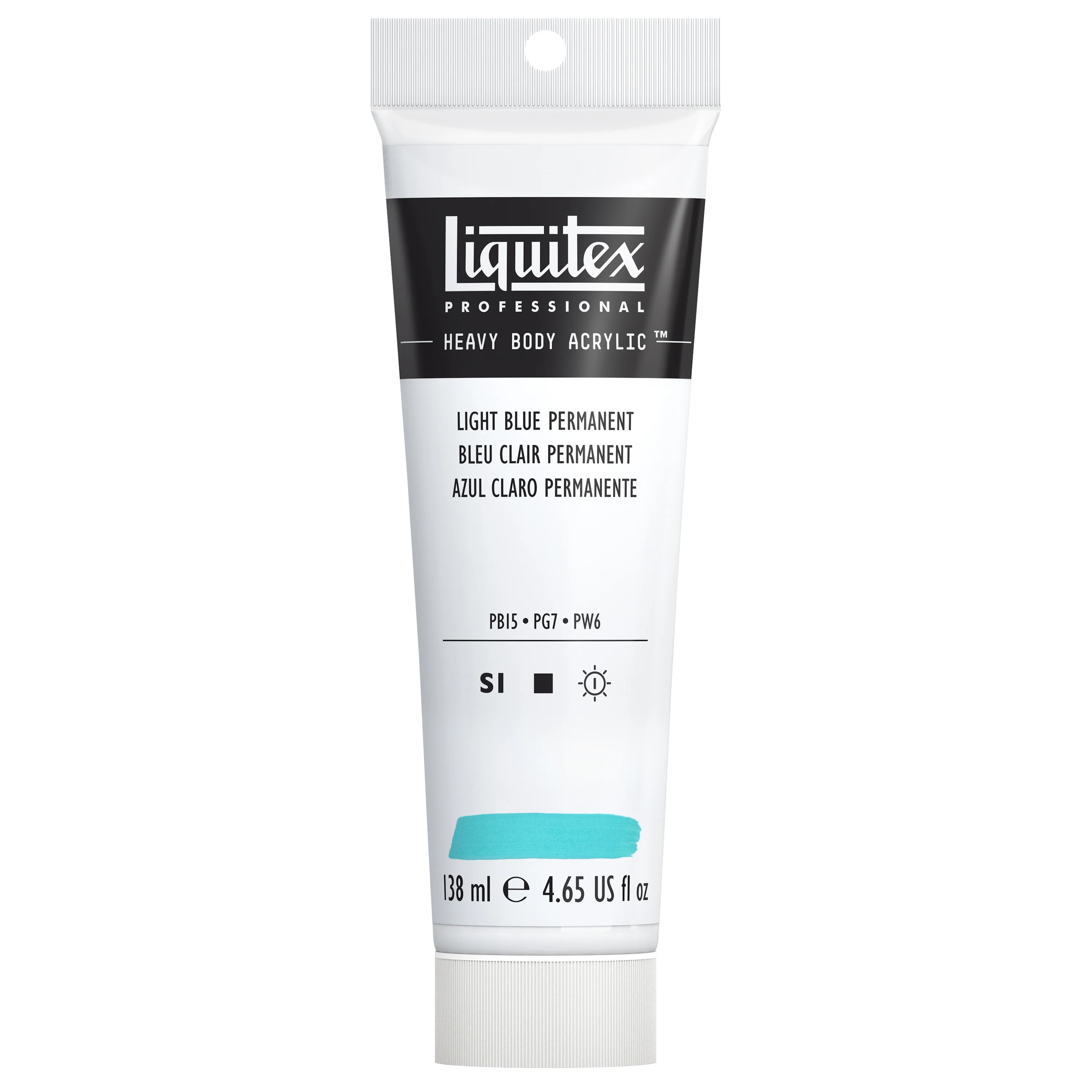 Professional Heavy Body Acrylic - Light Blue Permanent - Image 3