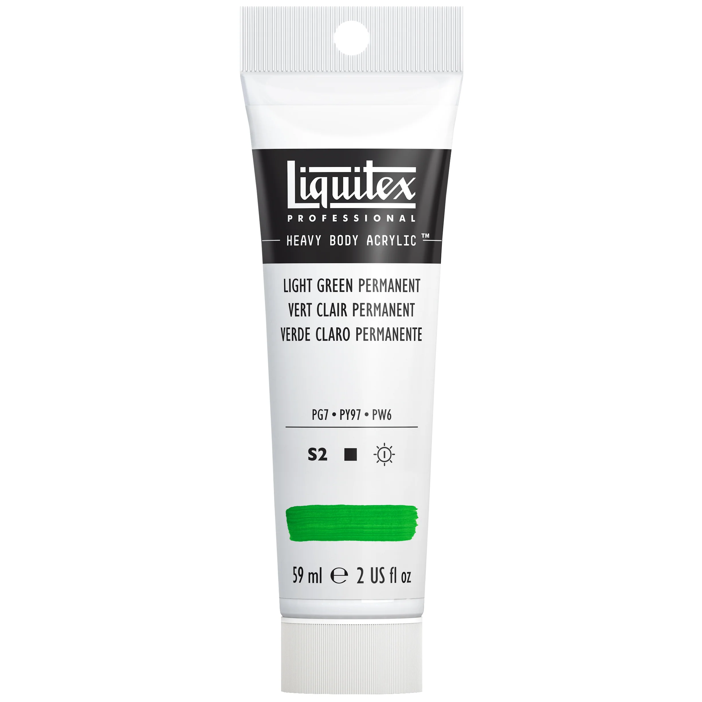 Professional Heavy Body Acrylic - Light Green Permanent - Image 2