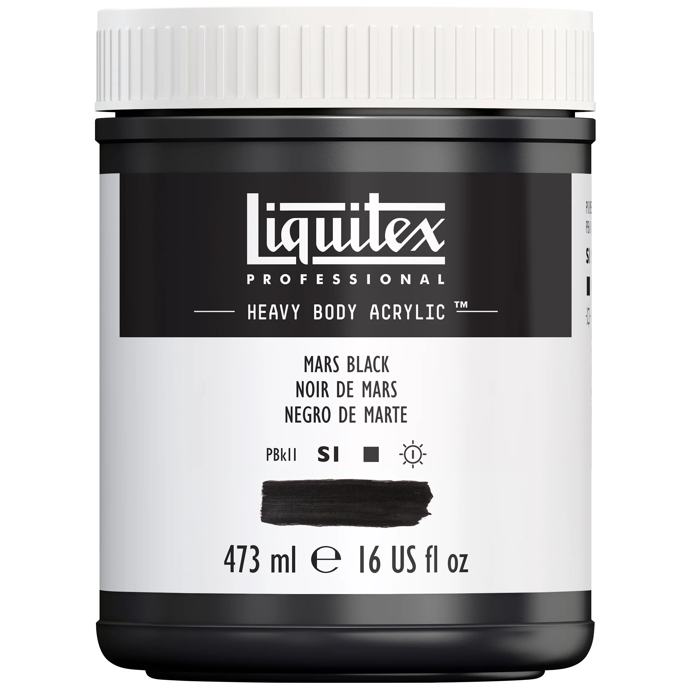 Professional Heavy Body Acrylic - Mars Black - Image 4