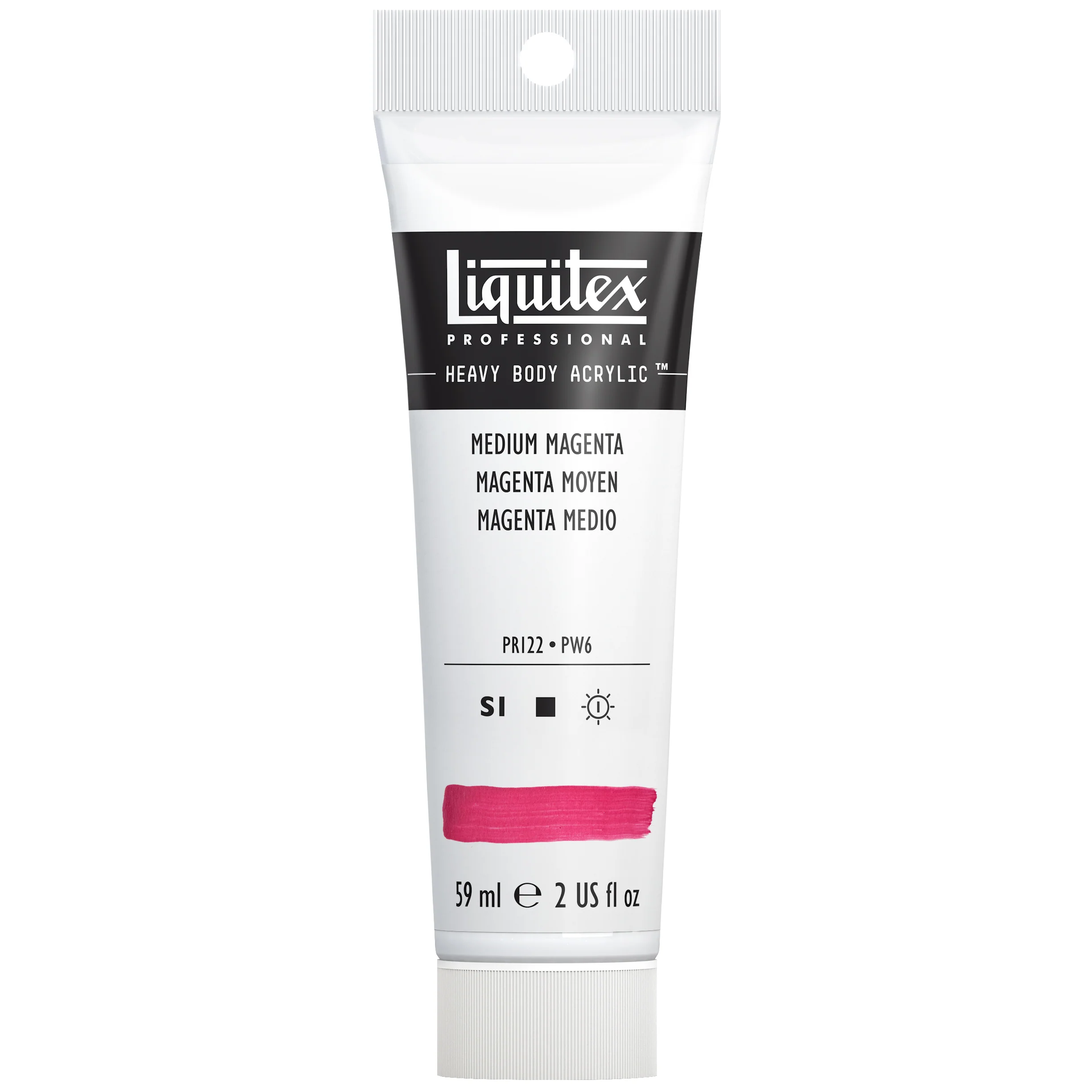 Professional Heavy Body Acrylic - Medium Magenta - Image 2