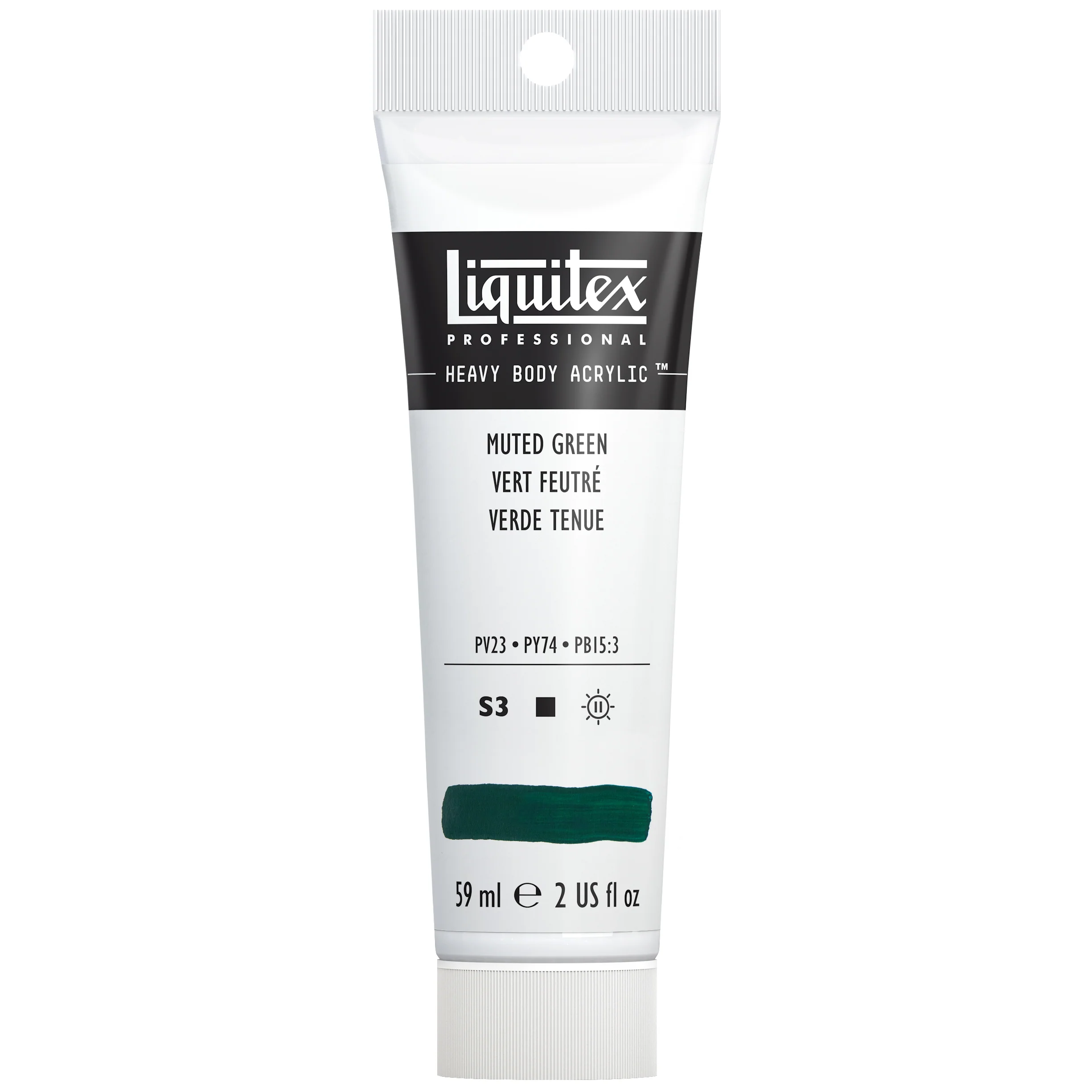 Professional Heavy Body Acrylic - Muted Green - Image 2