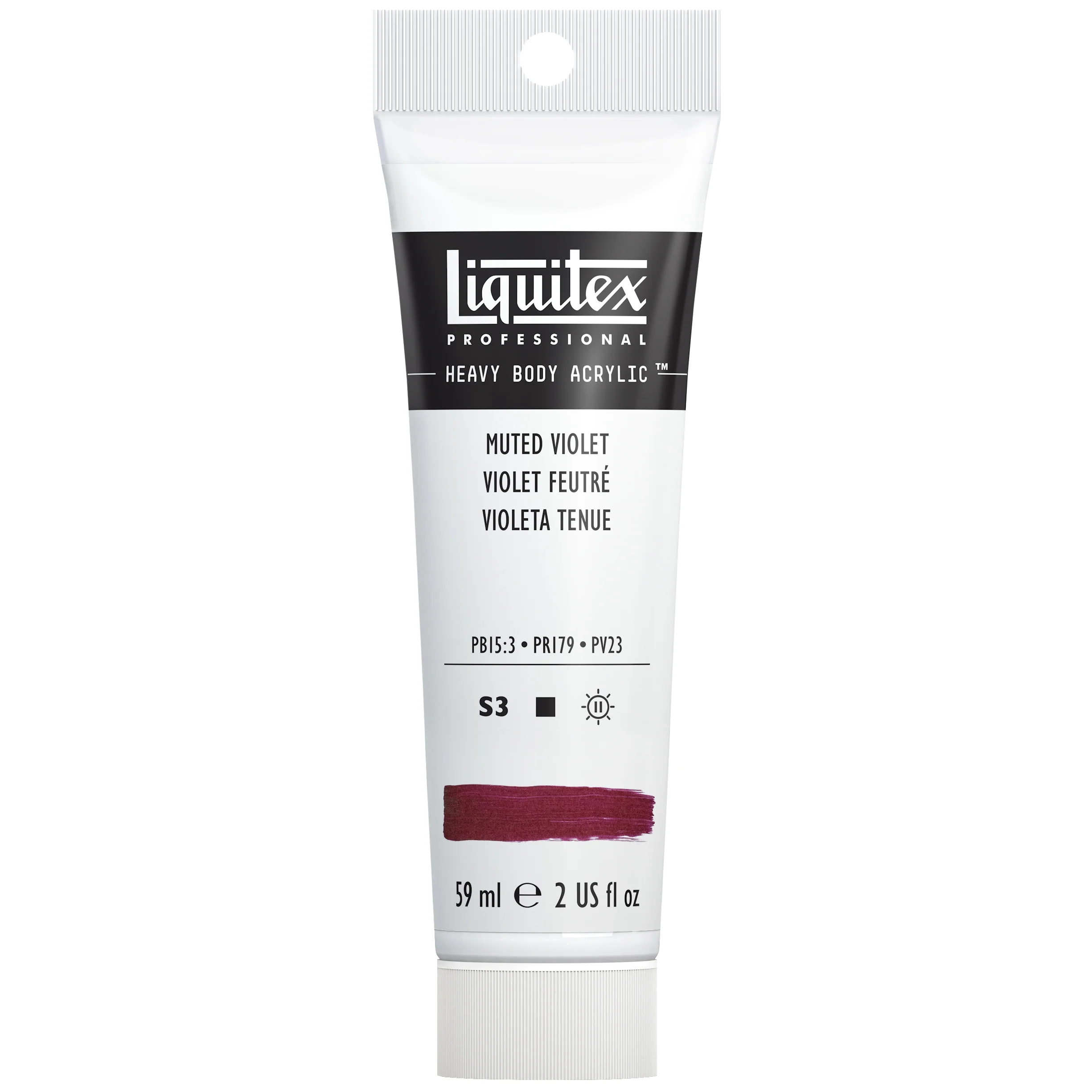 Professional Heavy Body Acrylic - Muted Violet - Image 2