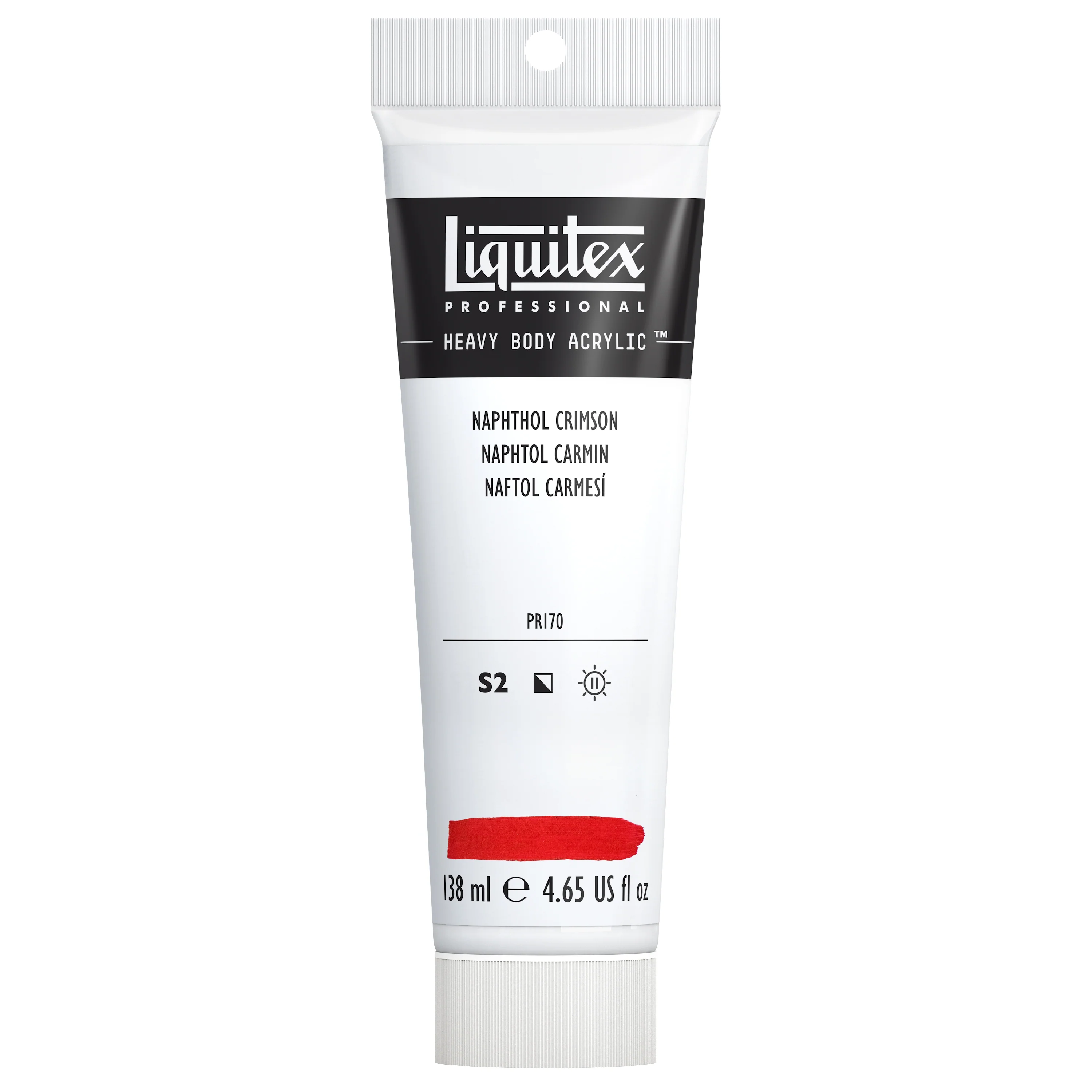 Professional Heavy Body Acrylic - Naphthol Crimson - Image 3