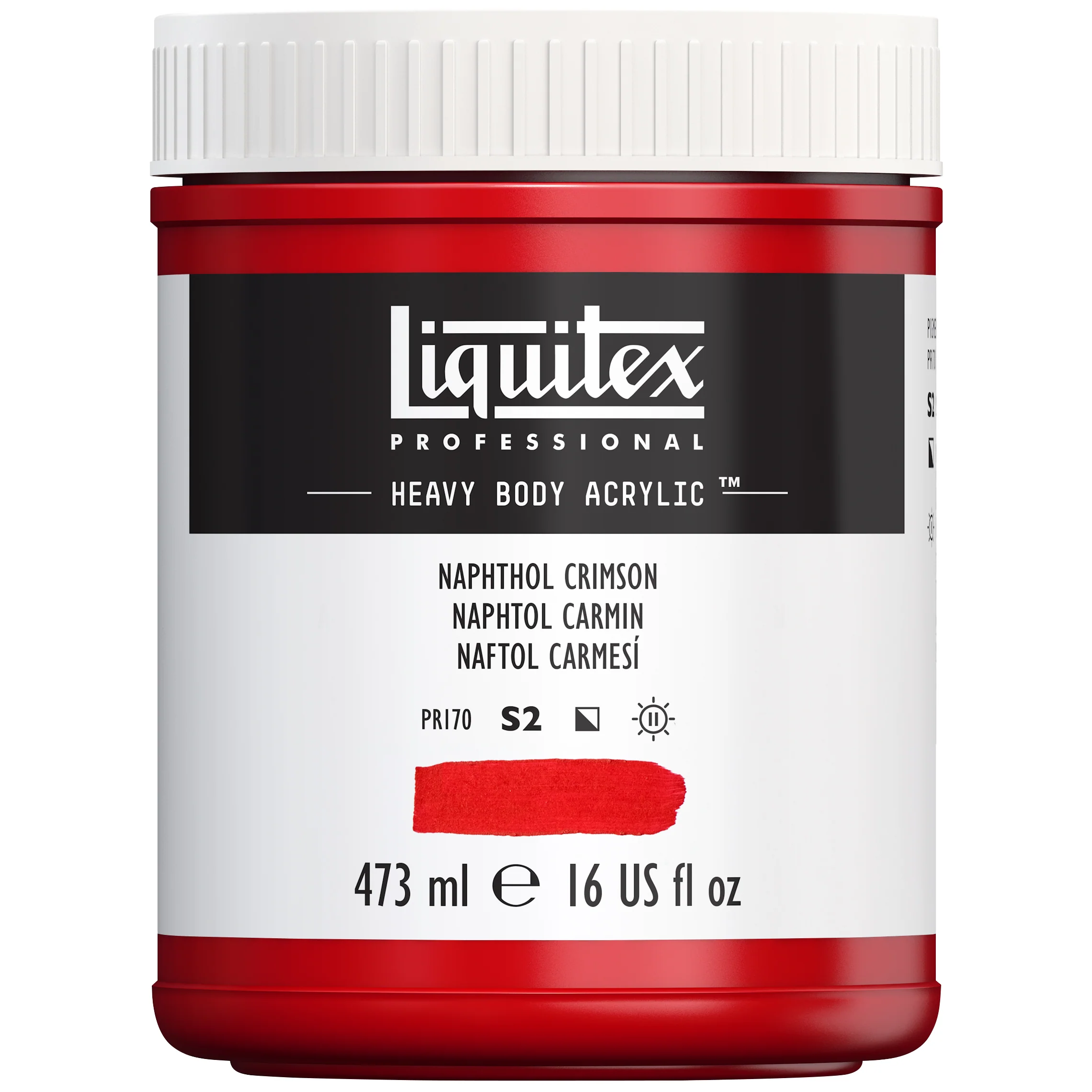 Professional Heavy Body Acrylic - Naphthol Crimson - Image 4