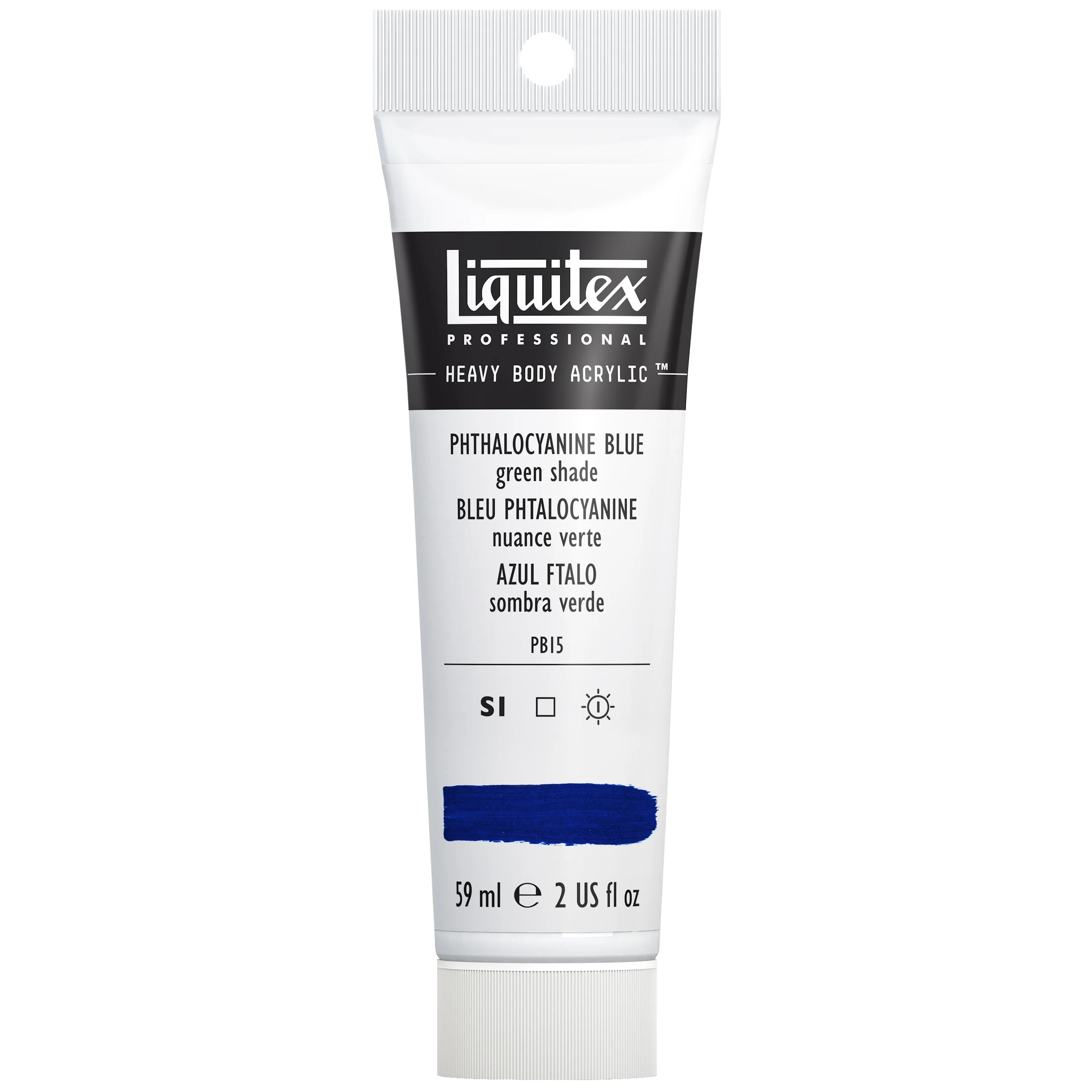 Professional Heavy Body Acrylic - Phthalocyanine Blue Green Shade - Image 2