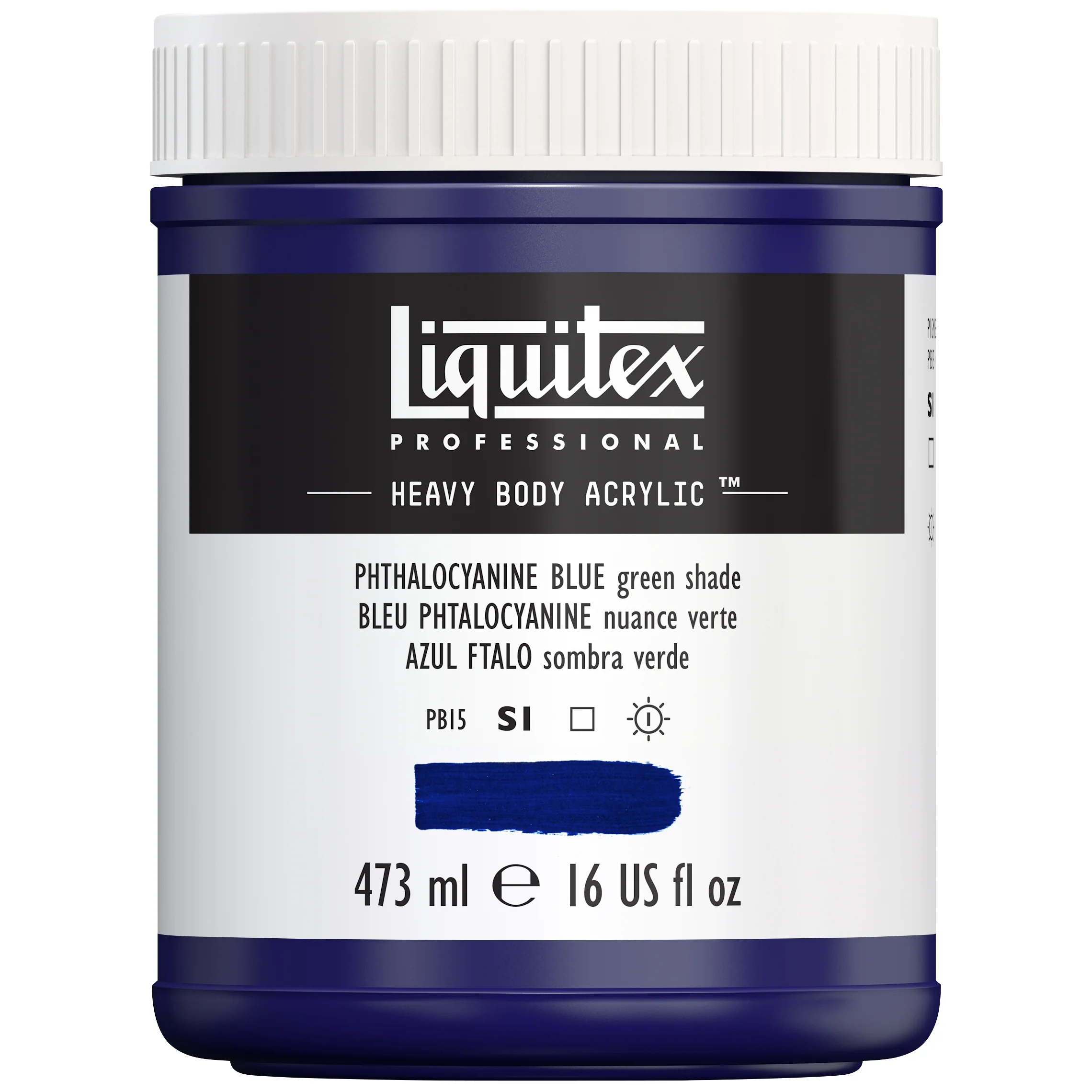 Professional Heavy Body Acrylic - Phthalocyanine Blue Green Shade - Image 4