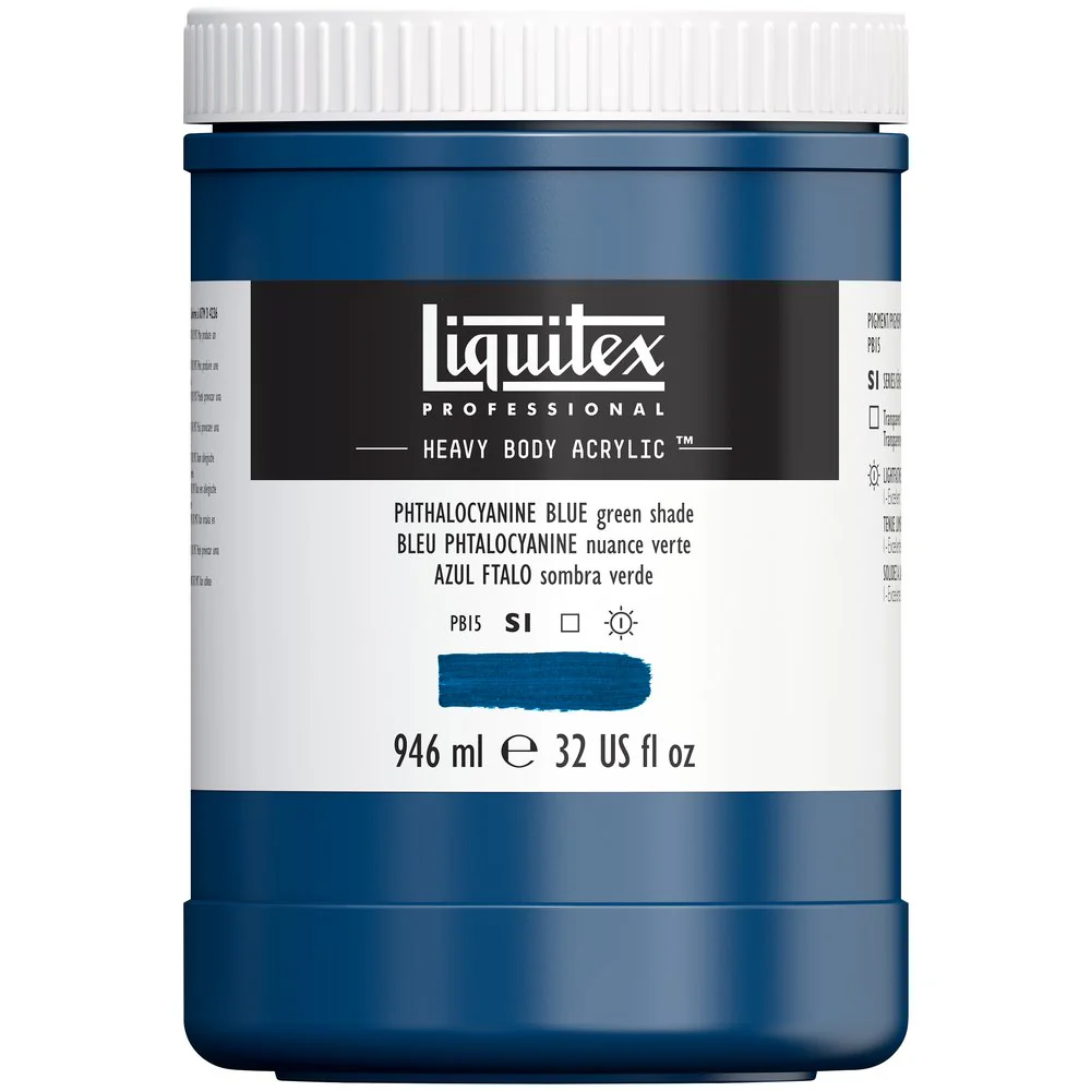 Professional Heavy Body Acrylic - Phthalocyanine Blue Green Shade - Image 5