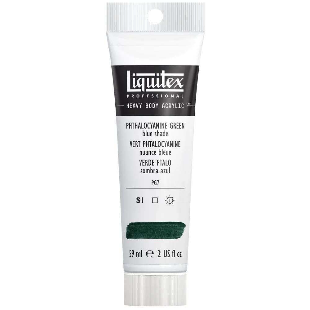 Professional Heavy Body Acrylic - Phthalocyanine Green Blue Shade - Image 3