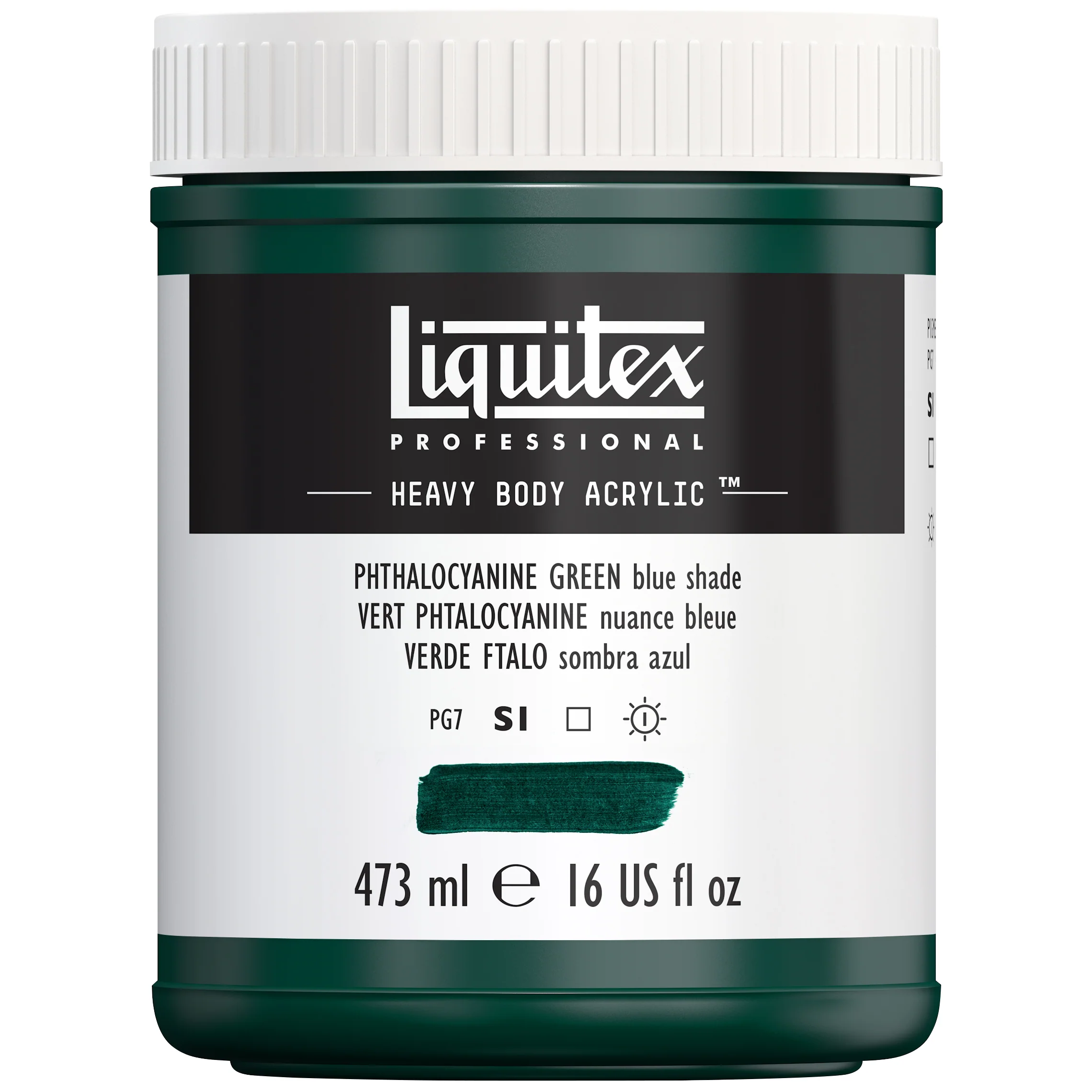 Professional Heavy Body Acrylic - Phthalocyanine Green Blue Shade - Image 4