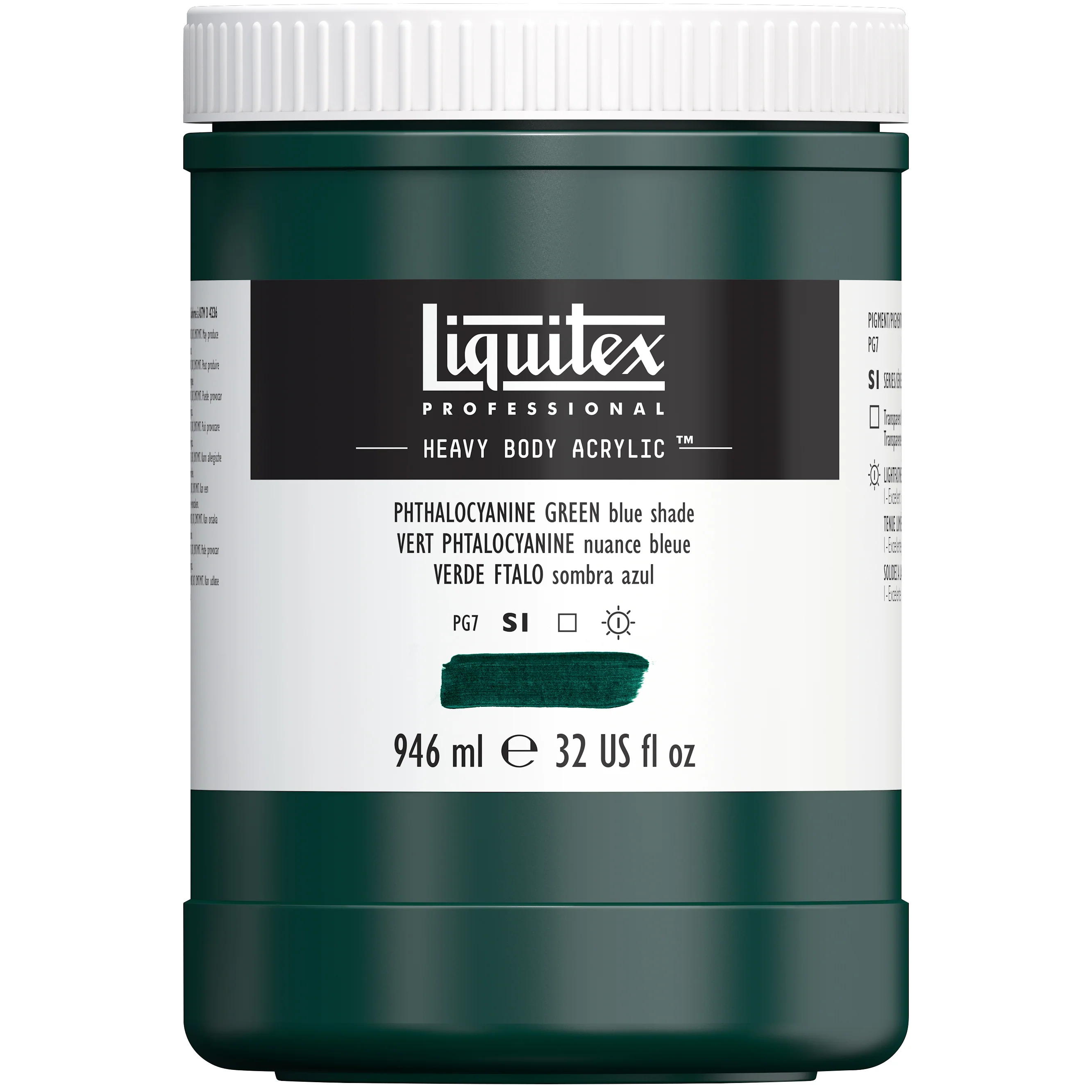 Professional Heavy Body Acrylic - Phthalocyanine Green Blue Shade - Image 5