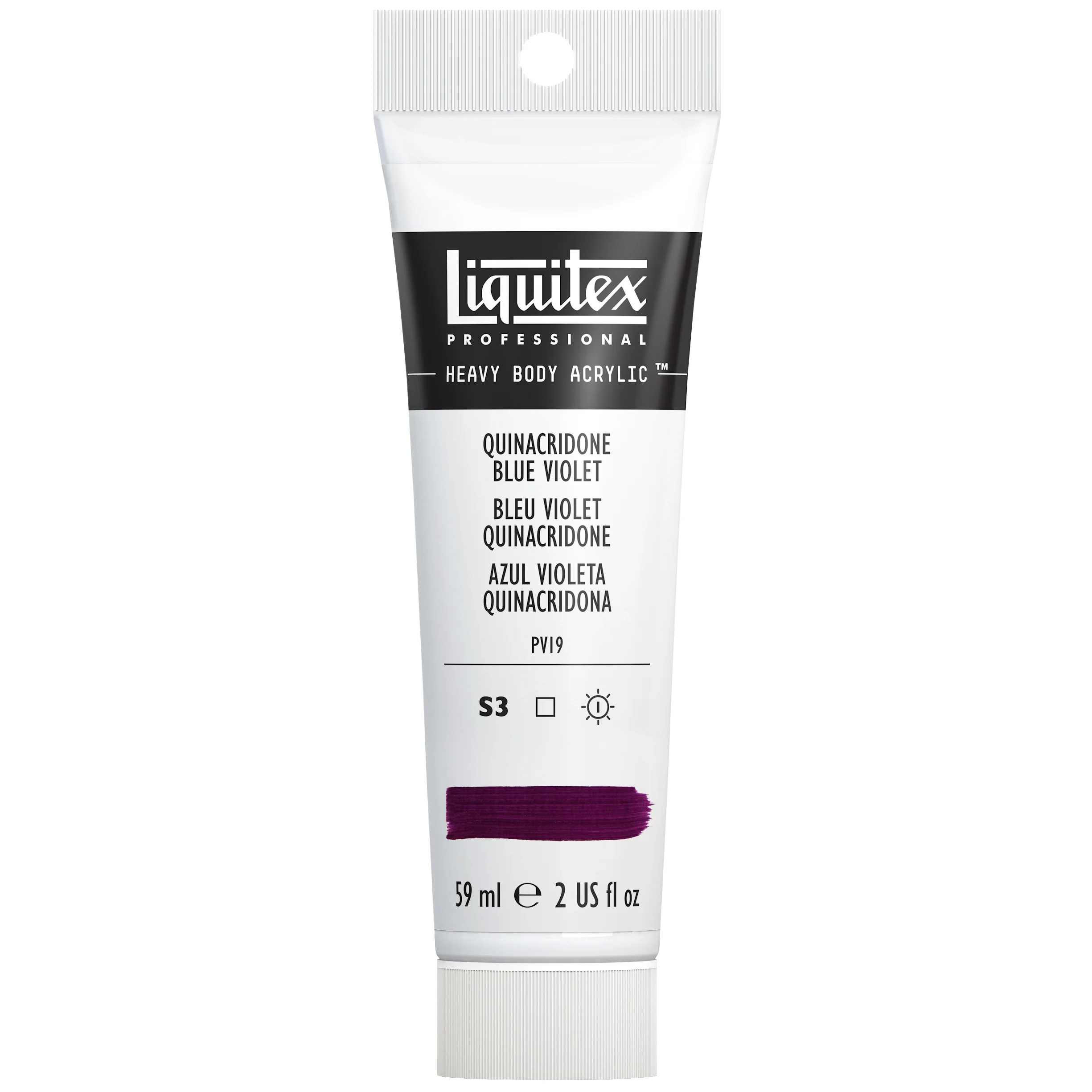 Professional Heavy Body Acrylic - Quinacridone Blue Violet - Image 2