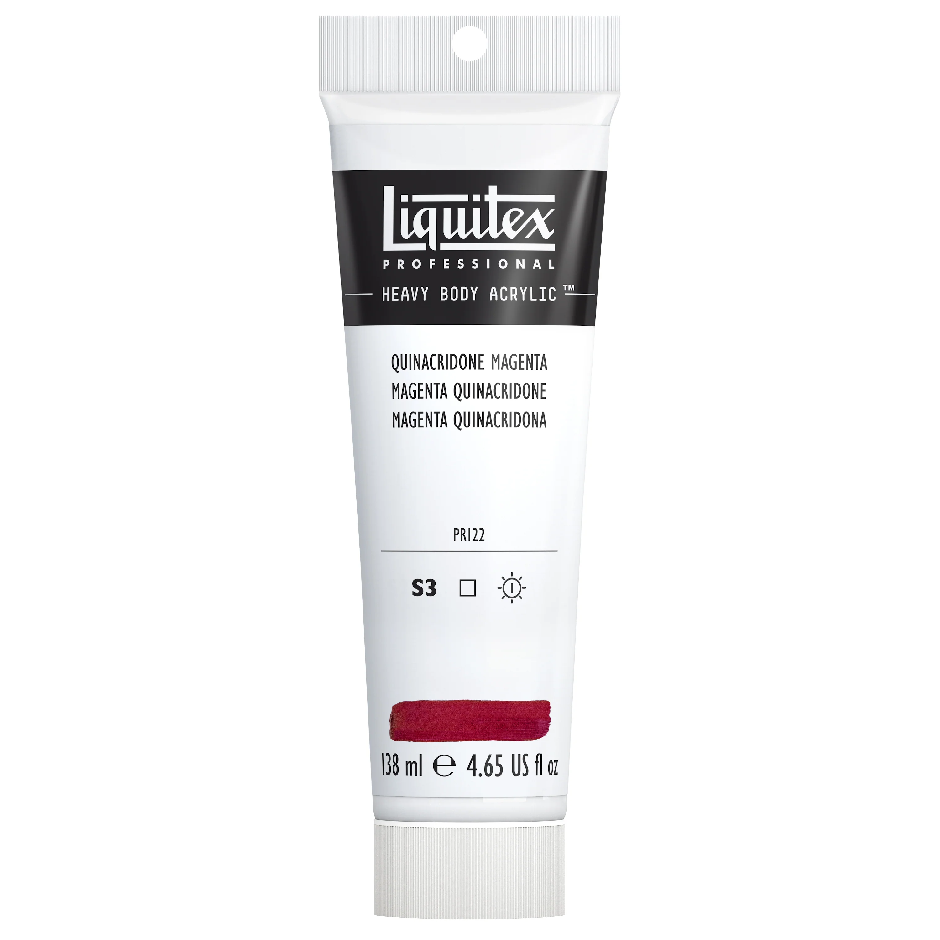 Professional Heavy Body Acrylic - Quinacridone Magenta - Image 3