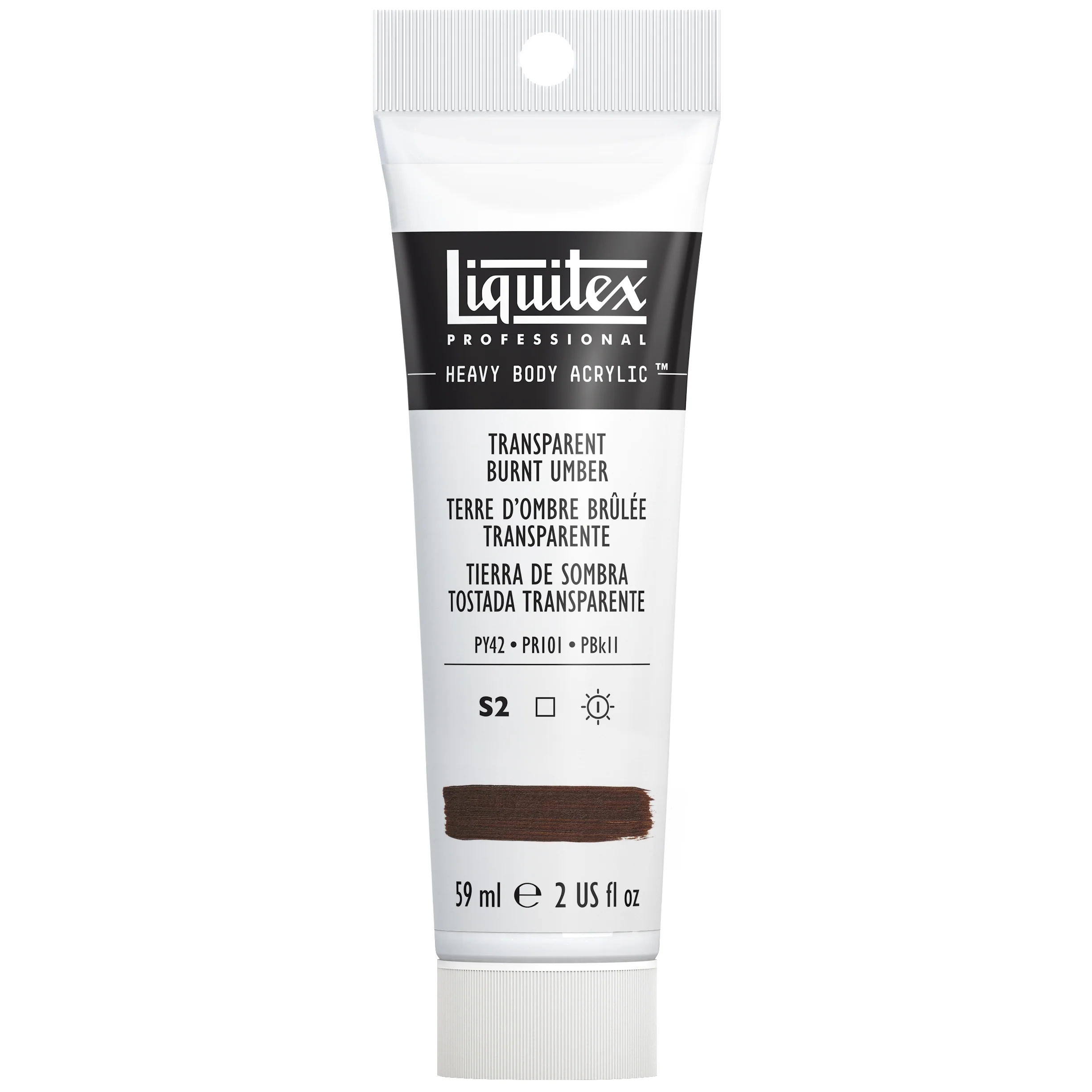Professional Heavy Body Acrylic - Transparent Burnt Umber - Image 2