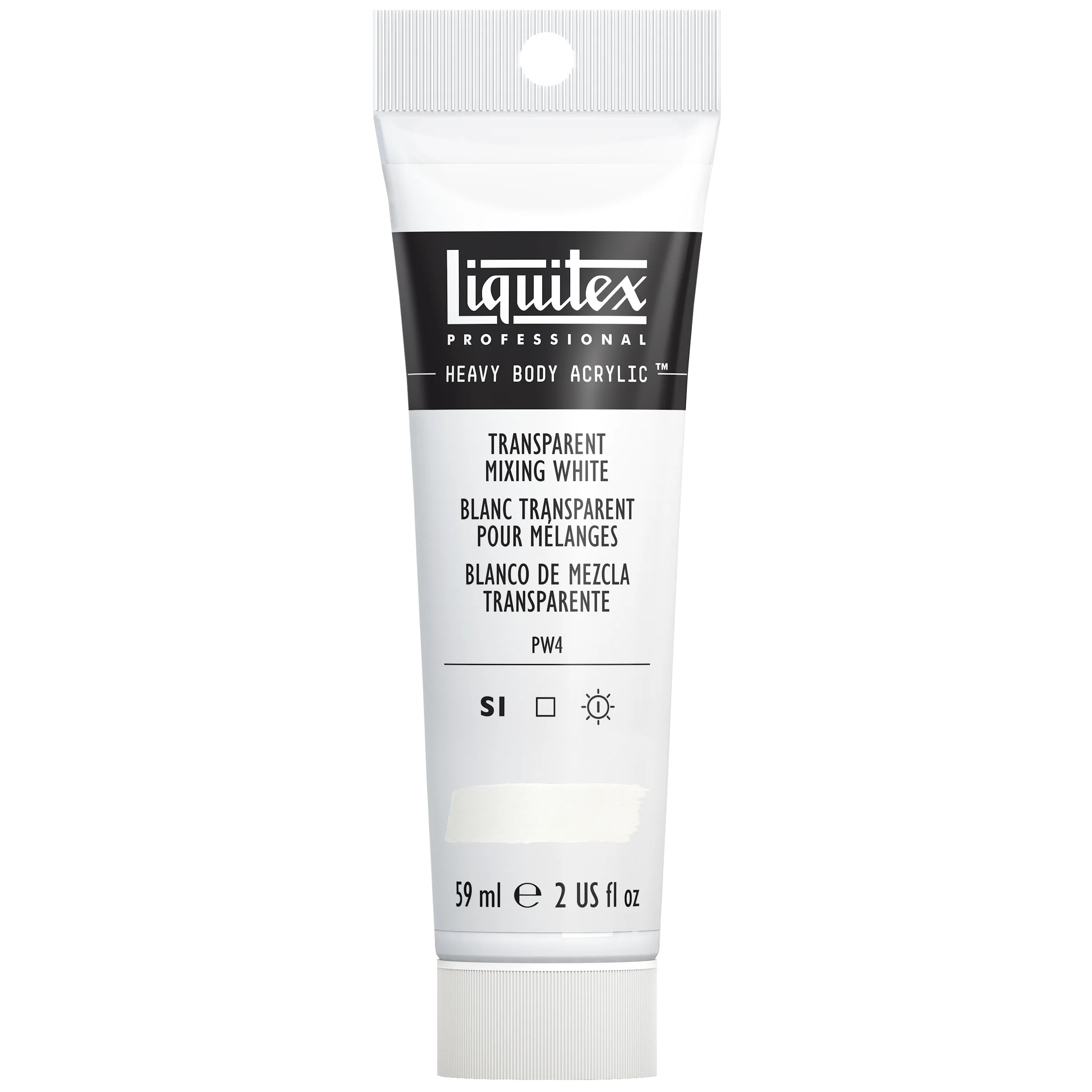 Professional Heavy Body Acrylic - Transparent Mixing White - Image 2