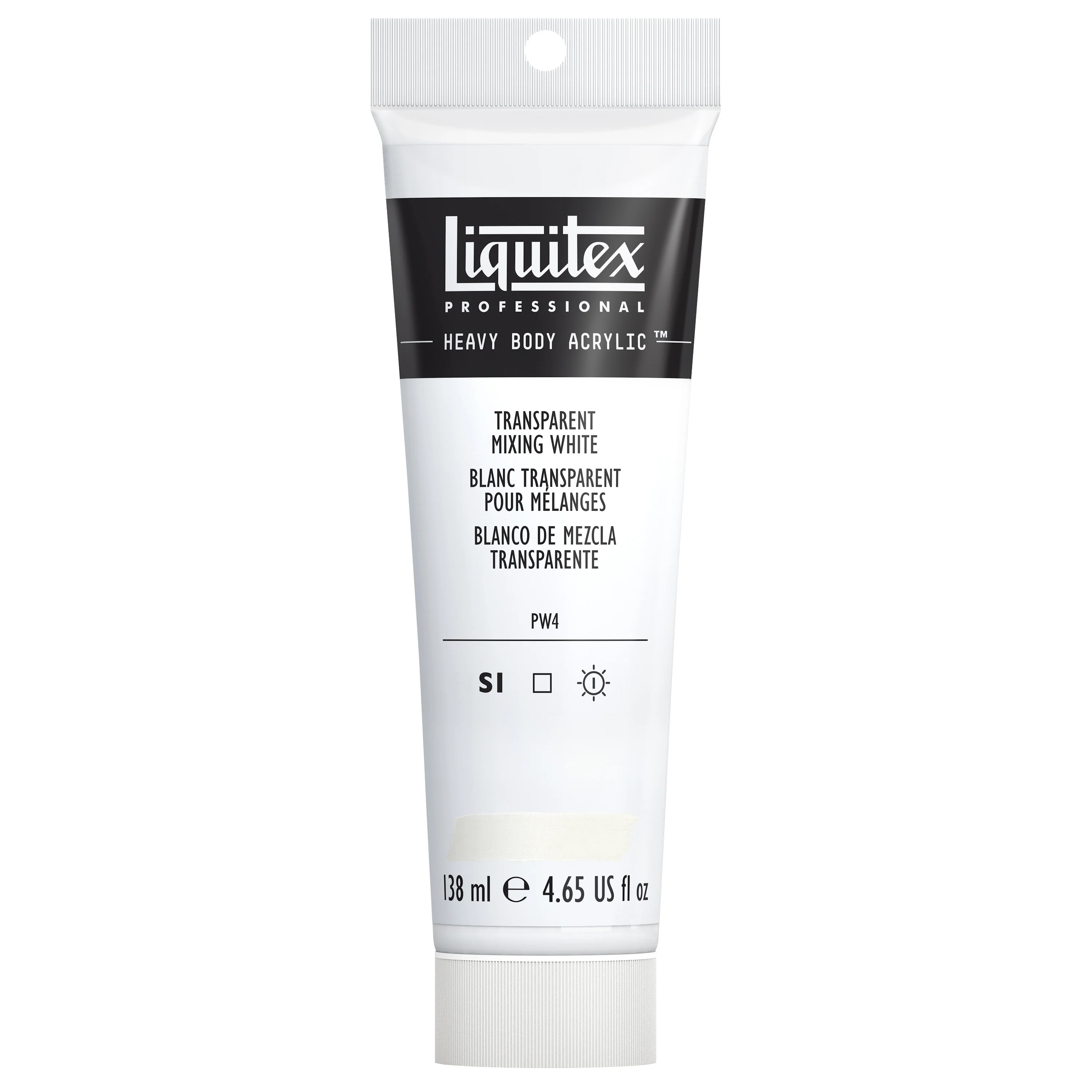 Professional Heavy Body Acrylic - Transparent Mixing White - Image 3