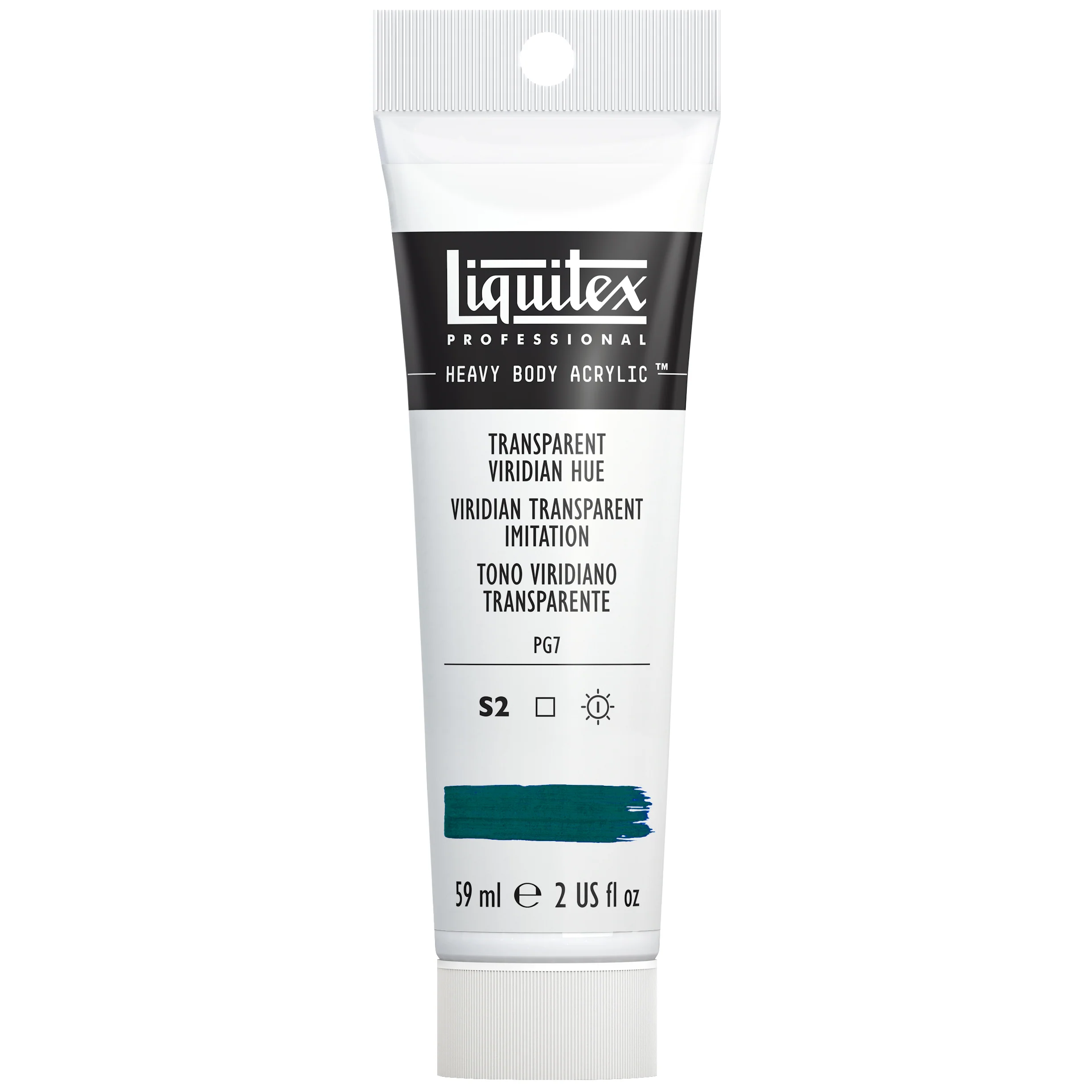 Professional Heavy Body Acrylic - Transparent Viridian Hue - Image 2