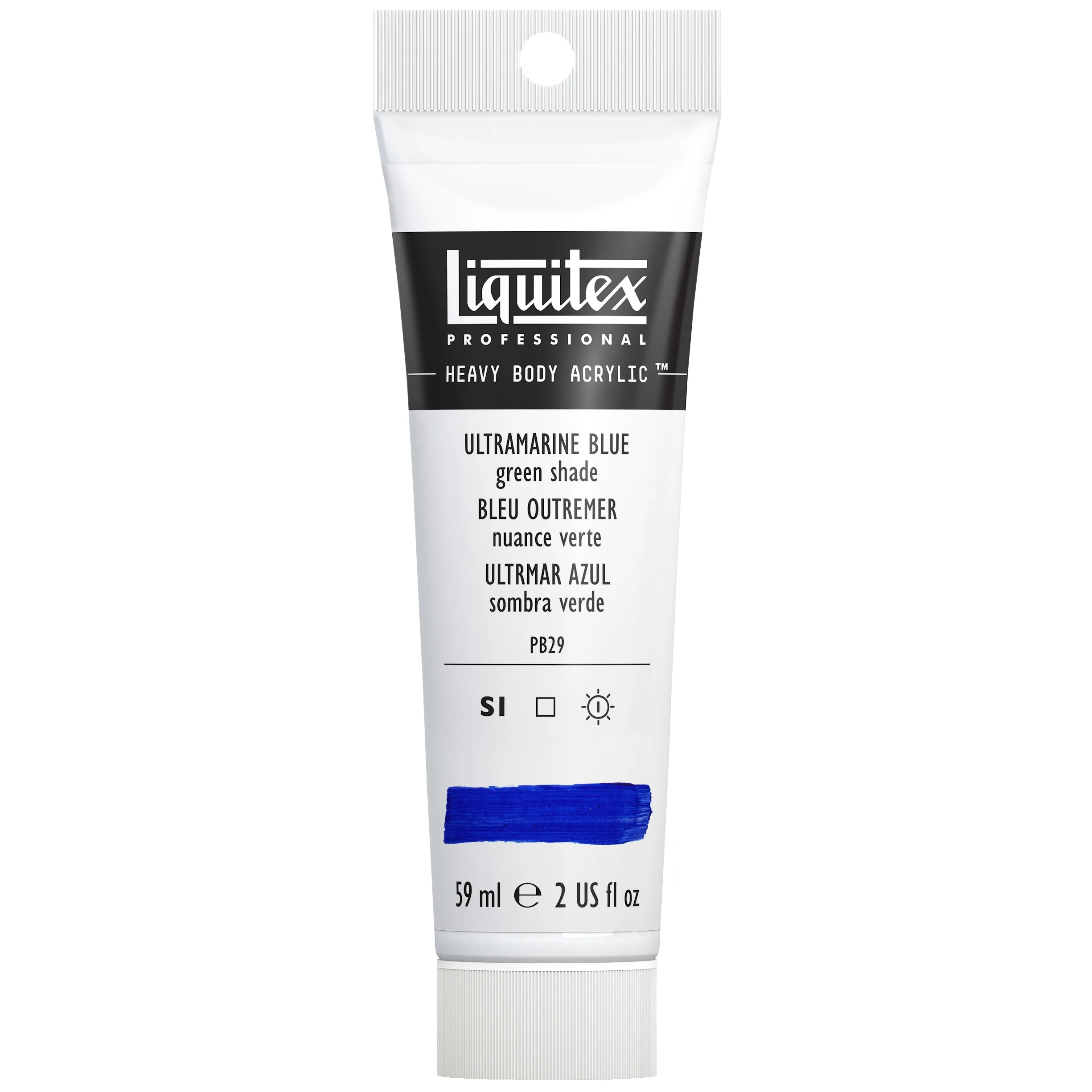 Professional Heavy Body Acrylic - Ultramarine Blue Green Shade - Image 2
