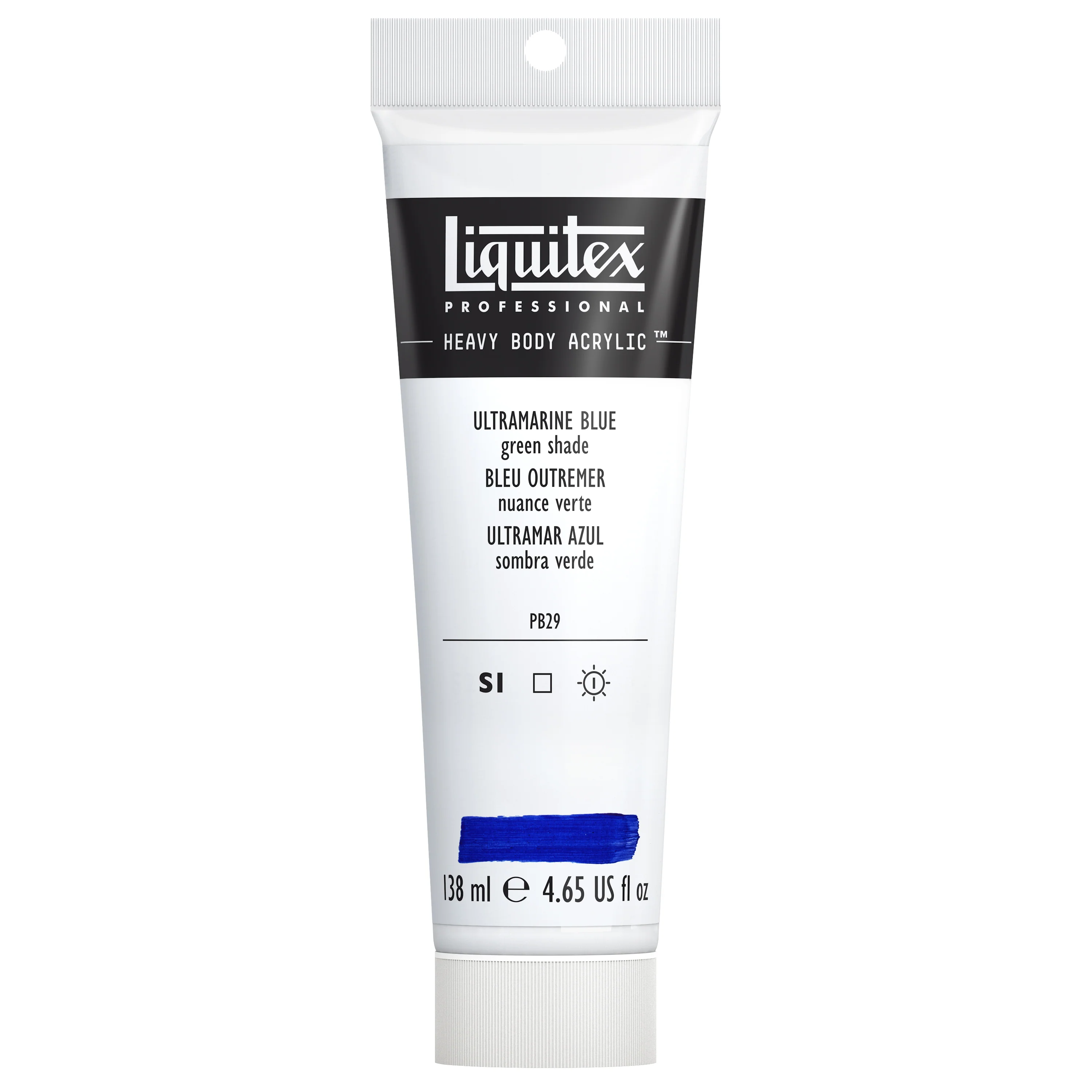 Professional Heavy Body Acrylic - Ultramarine Blue Green Shade - Image 3