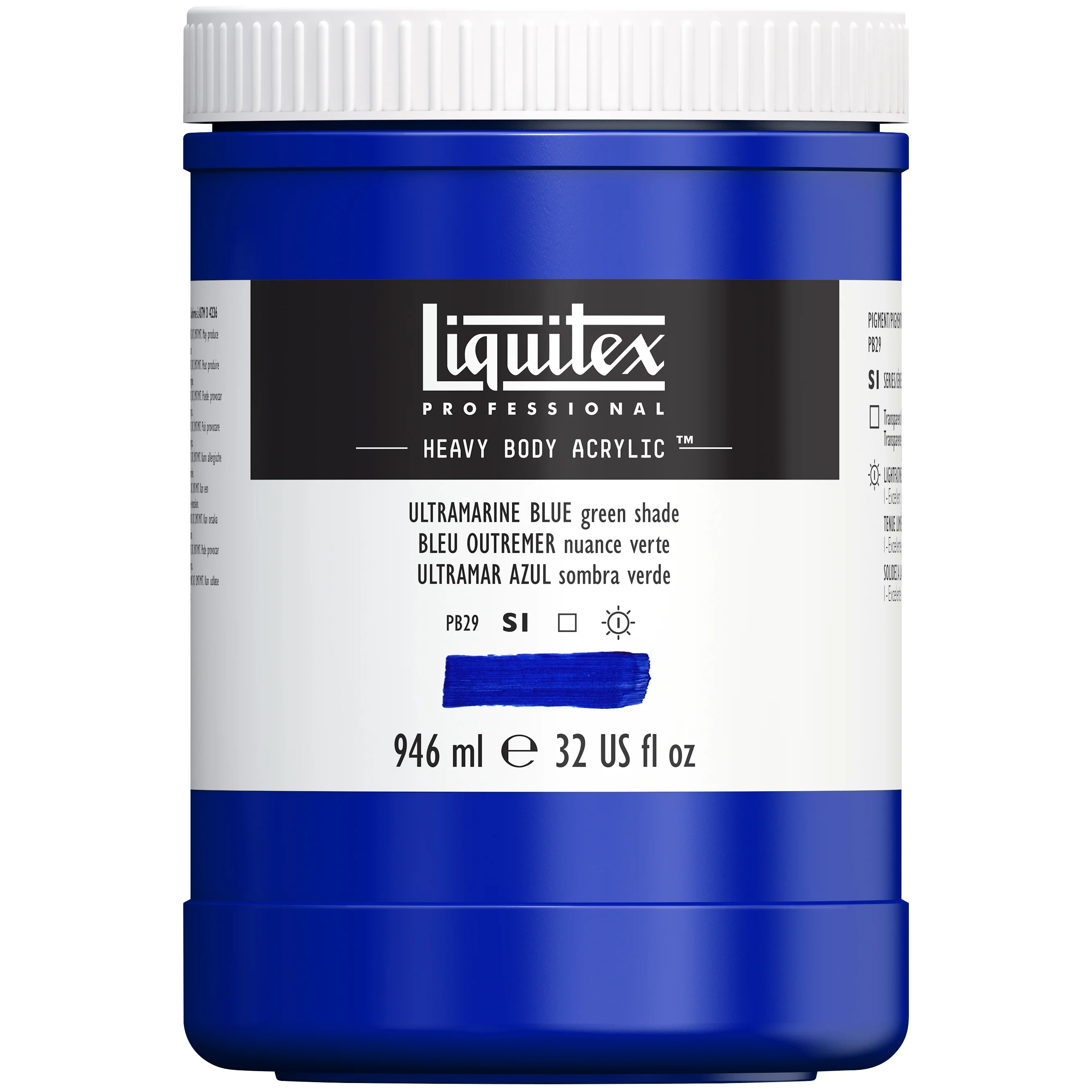 Professional Heavy Body Acrylic - Ultramarine Blue Green Shade - Image 5