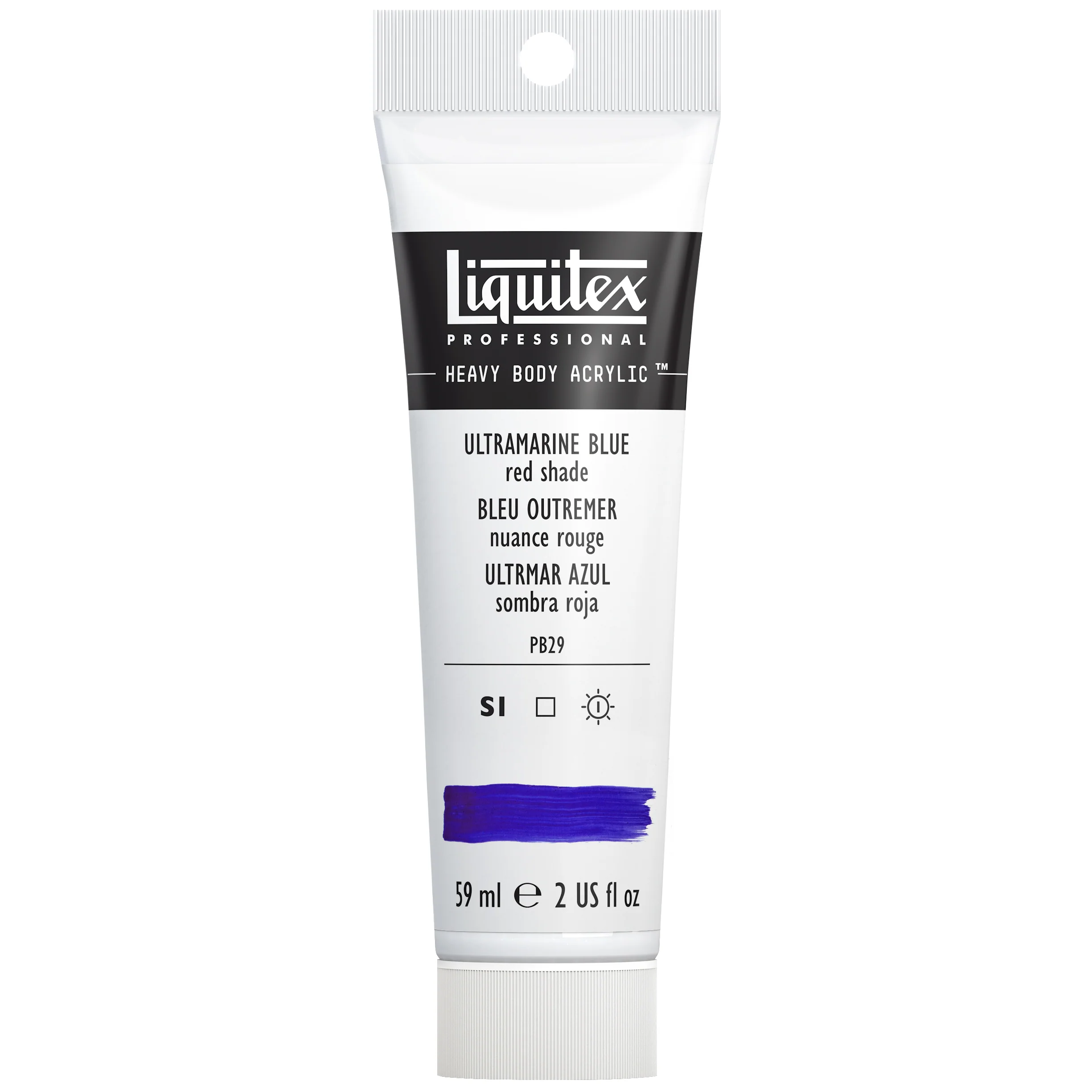 Professional Heavy Body Acrylic - Ultramarine Blue Red Shade - Image 2