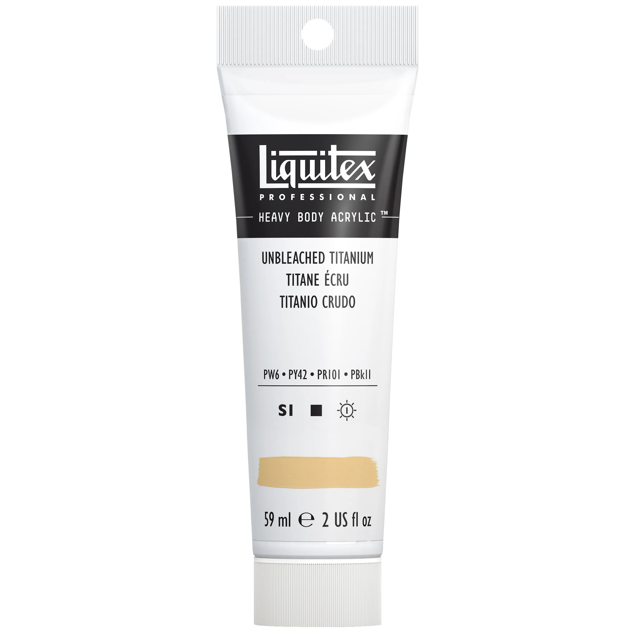 Professional Heavy Body Acrylic - Unbleached Titanium - Image 2