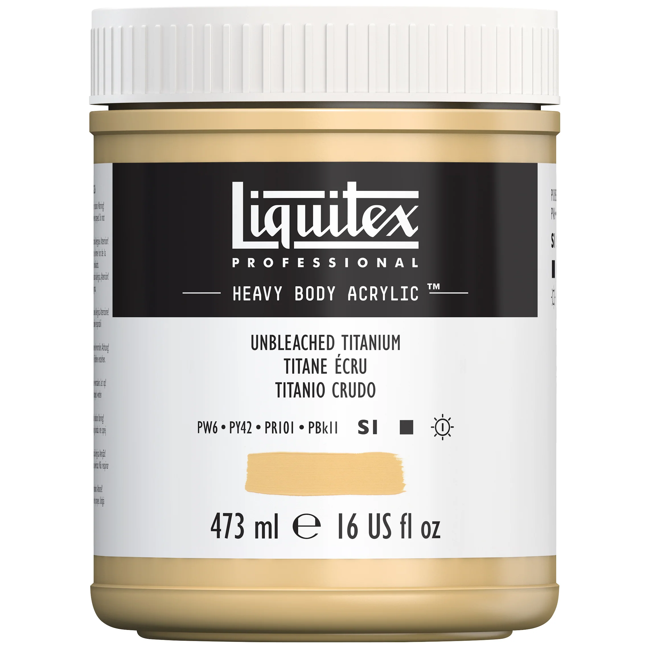 Professional Heavy Body Acrylic - Unbleached Titanium - Image 4