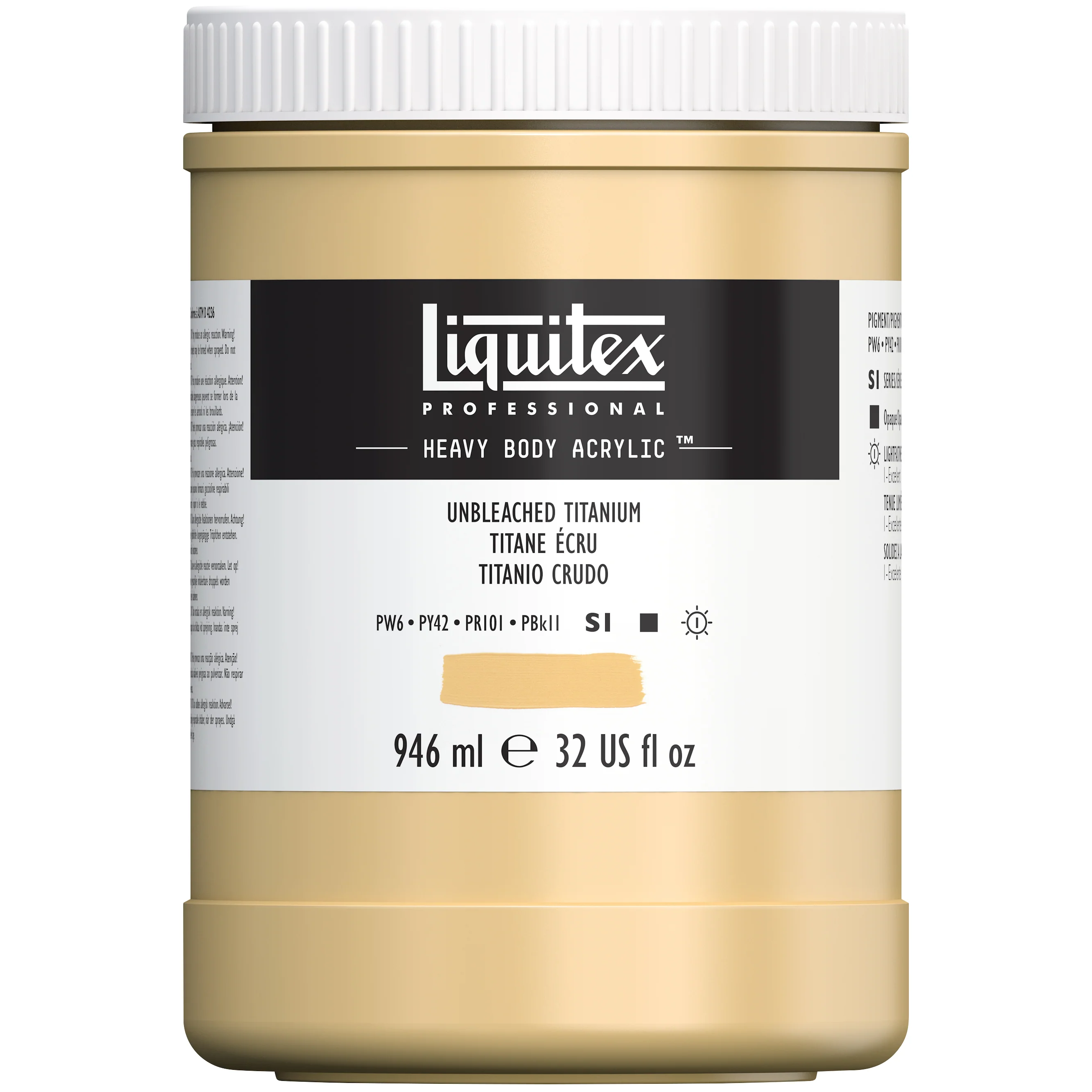 Professional Heavy Body Acrylic - Unbleached Titanium - Image 5