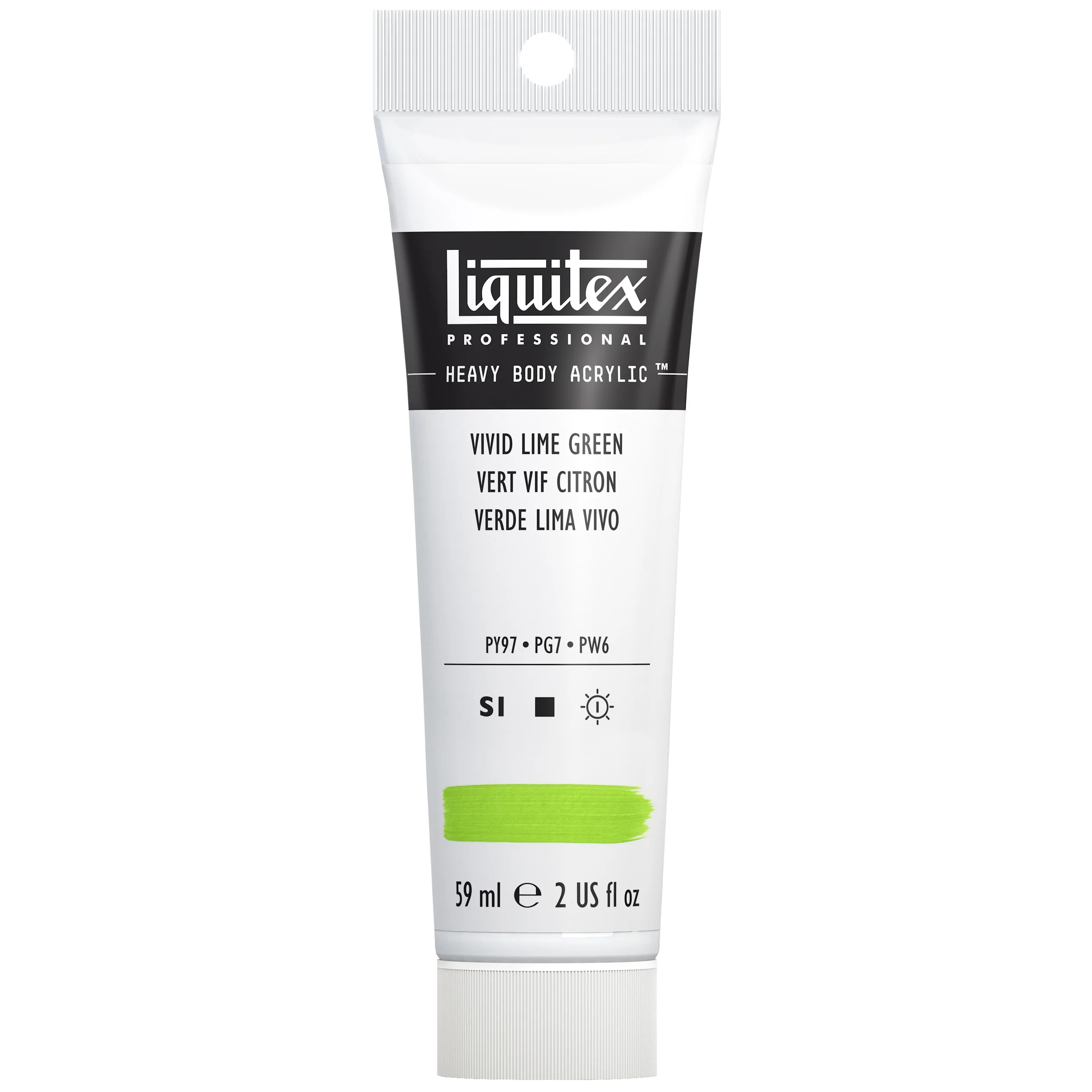 Professional Heavy Body Acrylic - Vivid Lime Green - Image 2