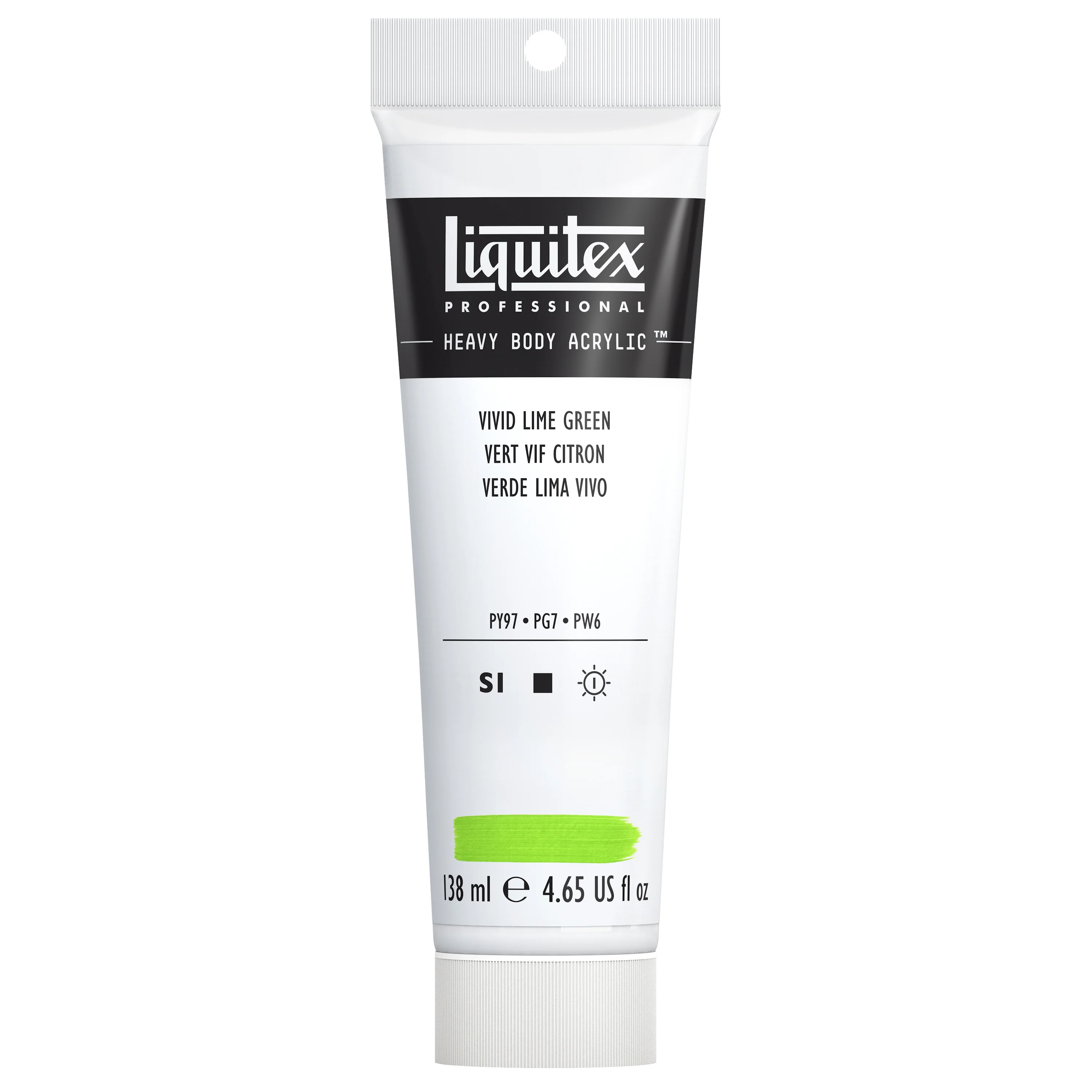 Professional Heavy Body Acrylic - Vivid Lime Green - Image 3